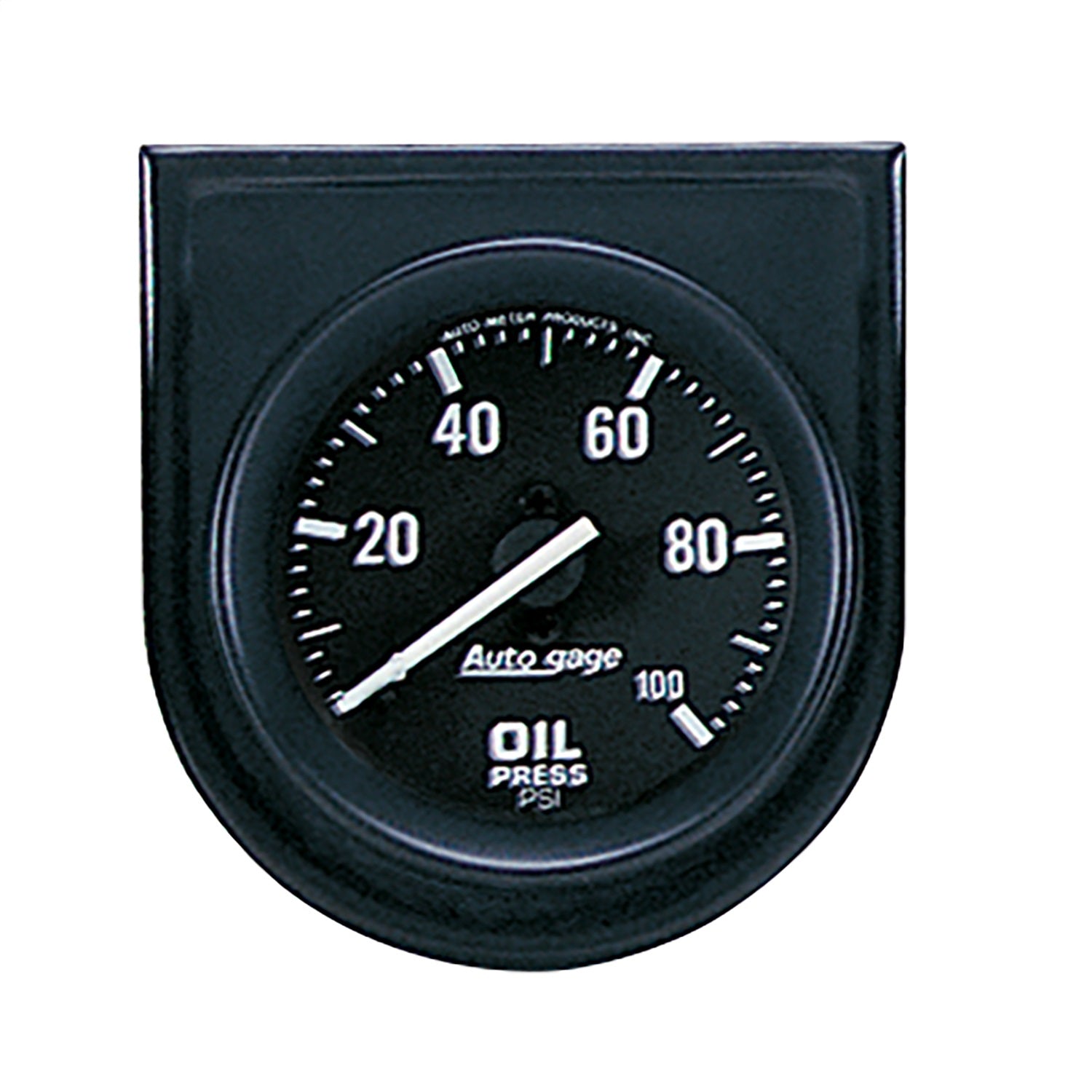 AutoMeter 2332 GAUGE CONSOLE; OIL PRESS; 2in.; 100PSI; BLK DIAL; BLK BEZEL; AUTOGAGE AutoMeter 2332