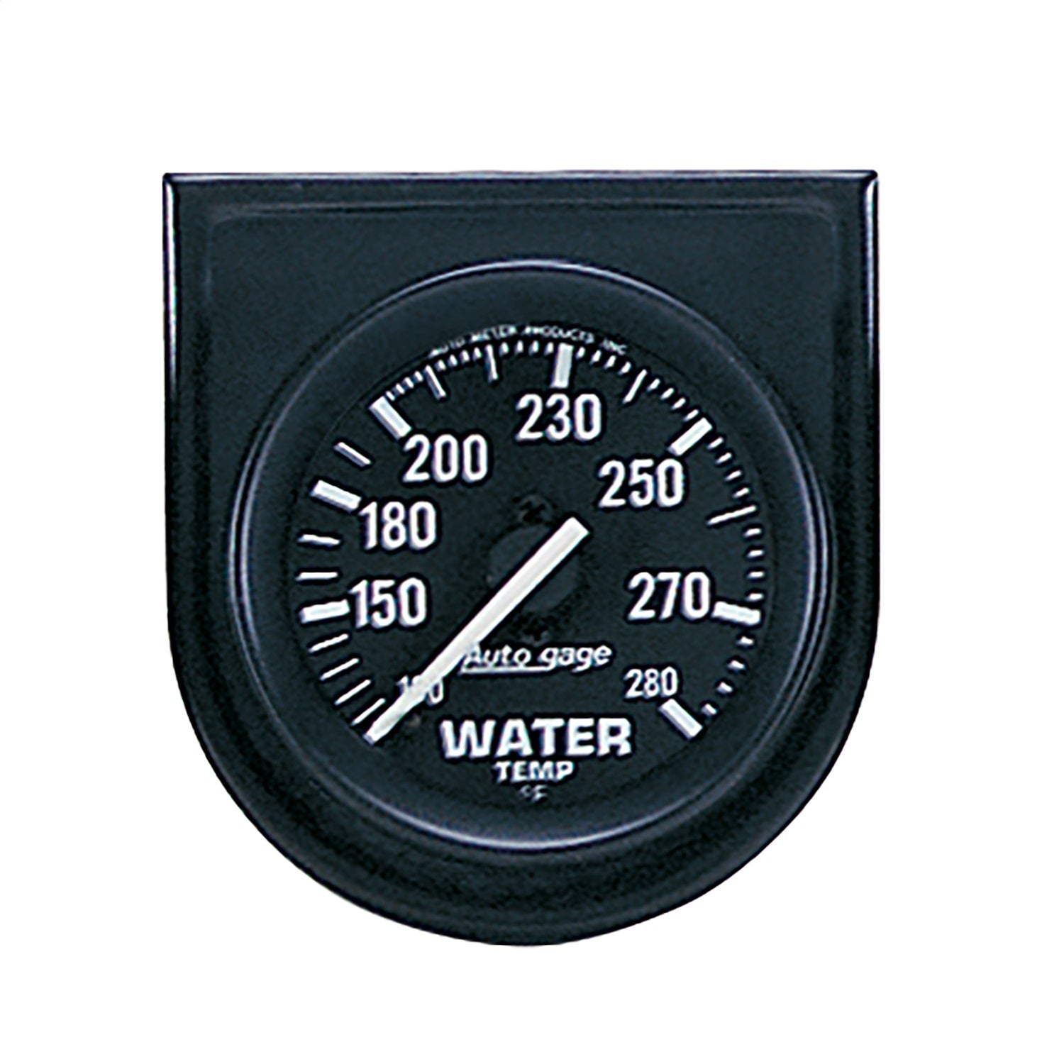 AutoMeter 2333 GAUGE CONSOLE; WATER TEMP; 2in.; 280deg.F; BLK DIAL; BLK BEZEL; AUTOGAGE AutoMeter 2333