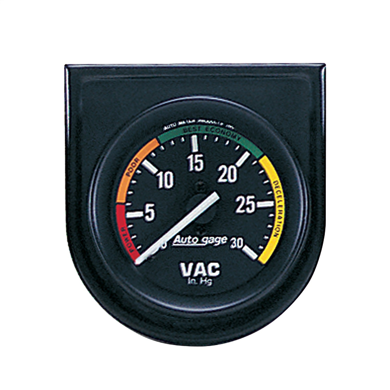 AutoMeter 2337 GAUGE CONSOLE; VACUUM; 2in.; 30INHG; BLK DIAL; BLK BEZEL; AUTOGAGE AutoMeter 2337