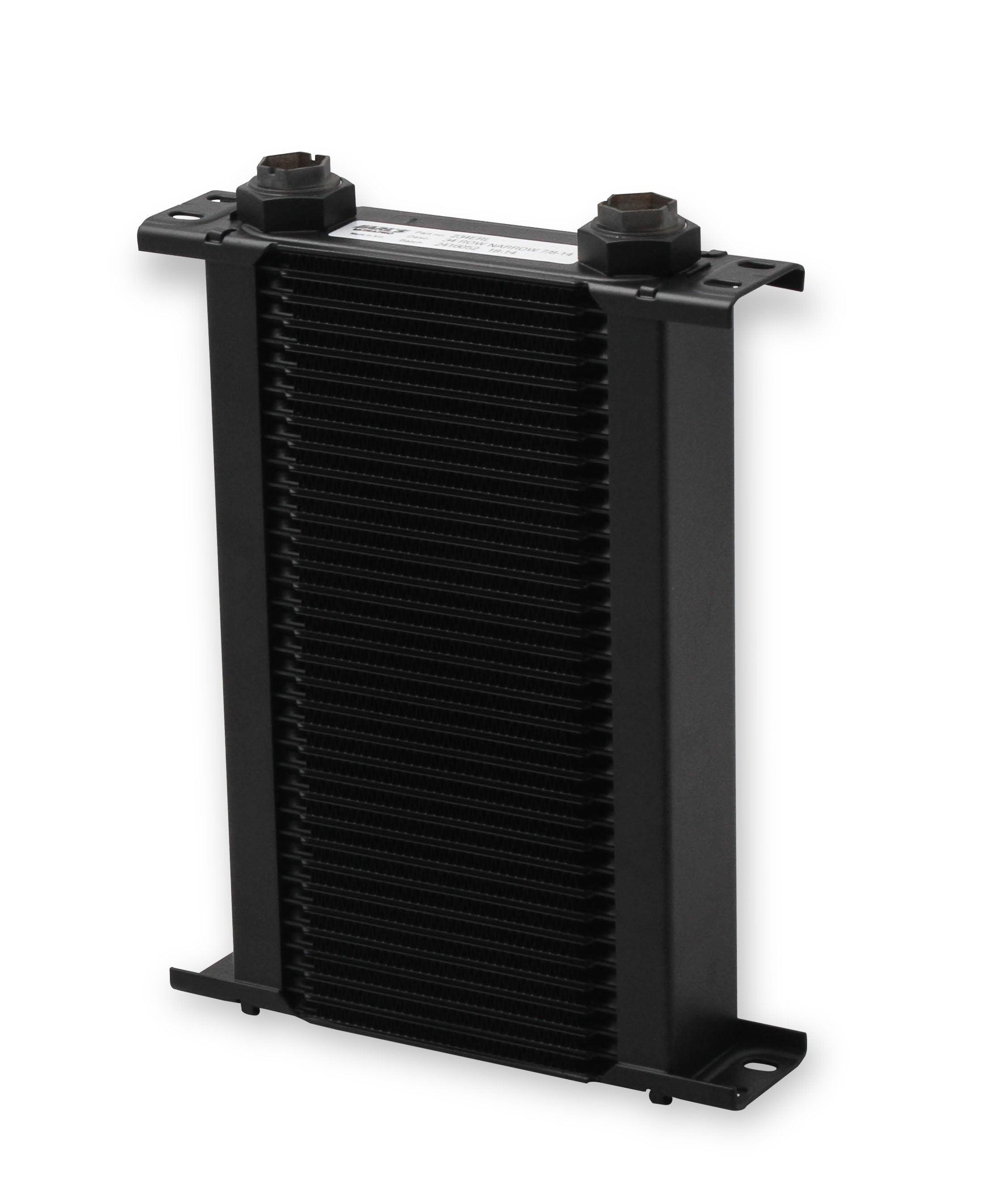 Earl's UltraPro Oil Cooler - Black, 34 Rows, Narrow, 10 O-Ring Boss Female Ports