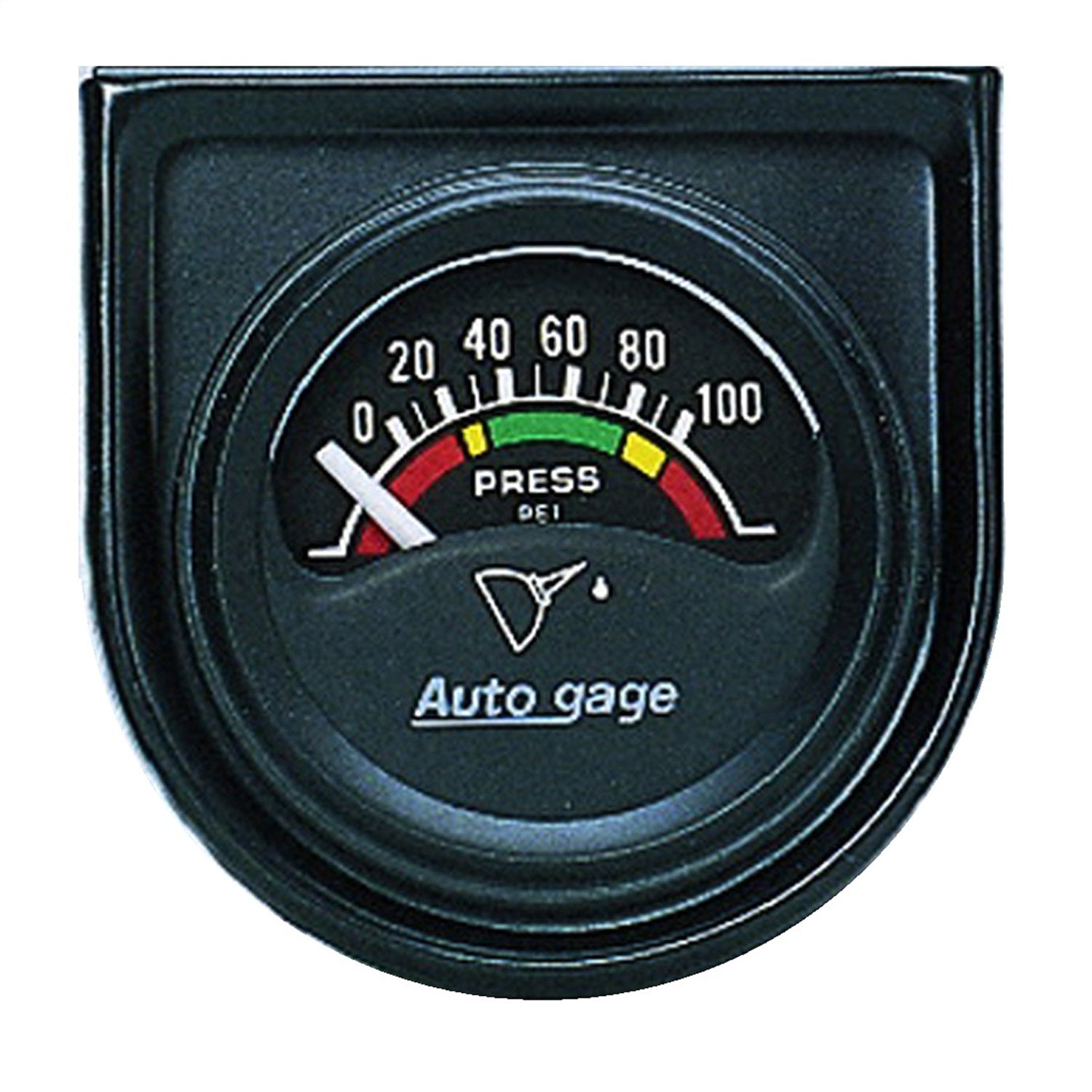AutoMeter 2354 GAUGE CONSOLE; OIL PRESS; 1.5in.; 100PSI; ELEC; BLK DIAL; BLK BEZEL; AUTOGAGE AutoMeter 2354