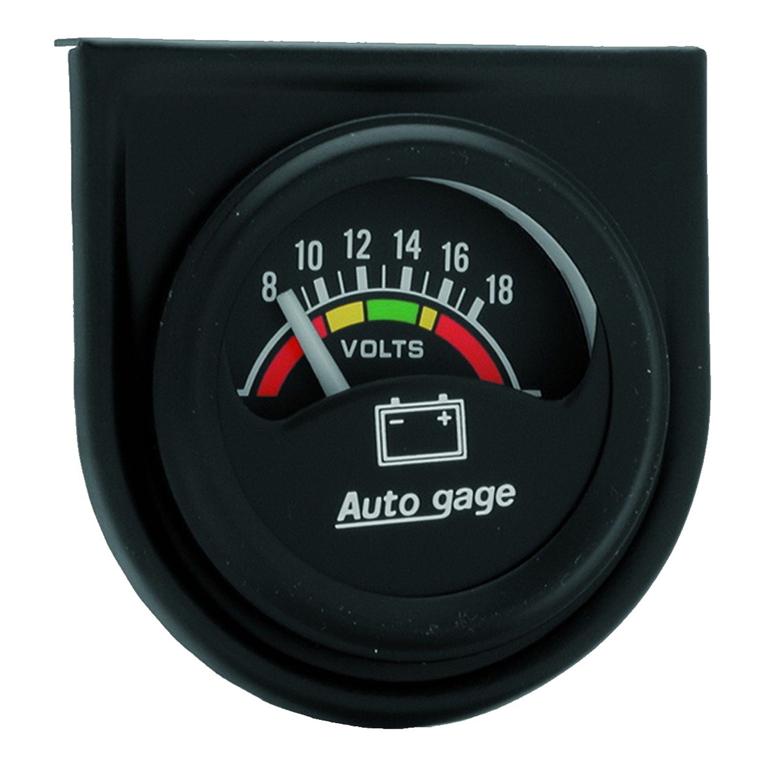 AutoMeter 2356 GAUGE CONSOLE; VOLTMETER; 1.5in.; 18V; BLK DIAL; BLK BEZEL; AUTOGAGE AutoMeter 2356