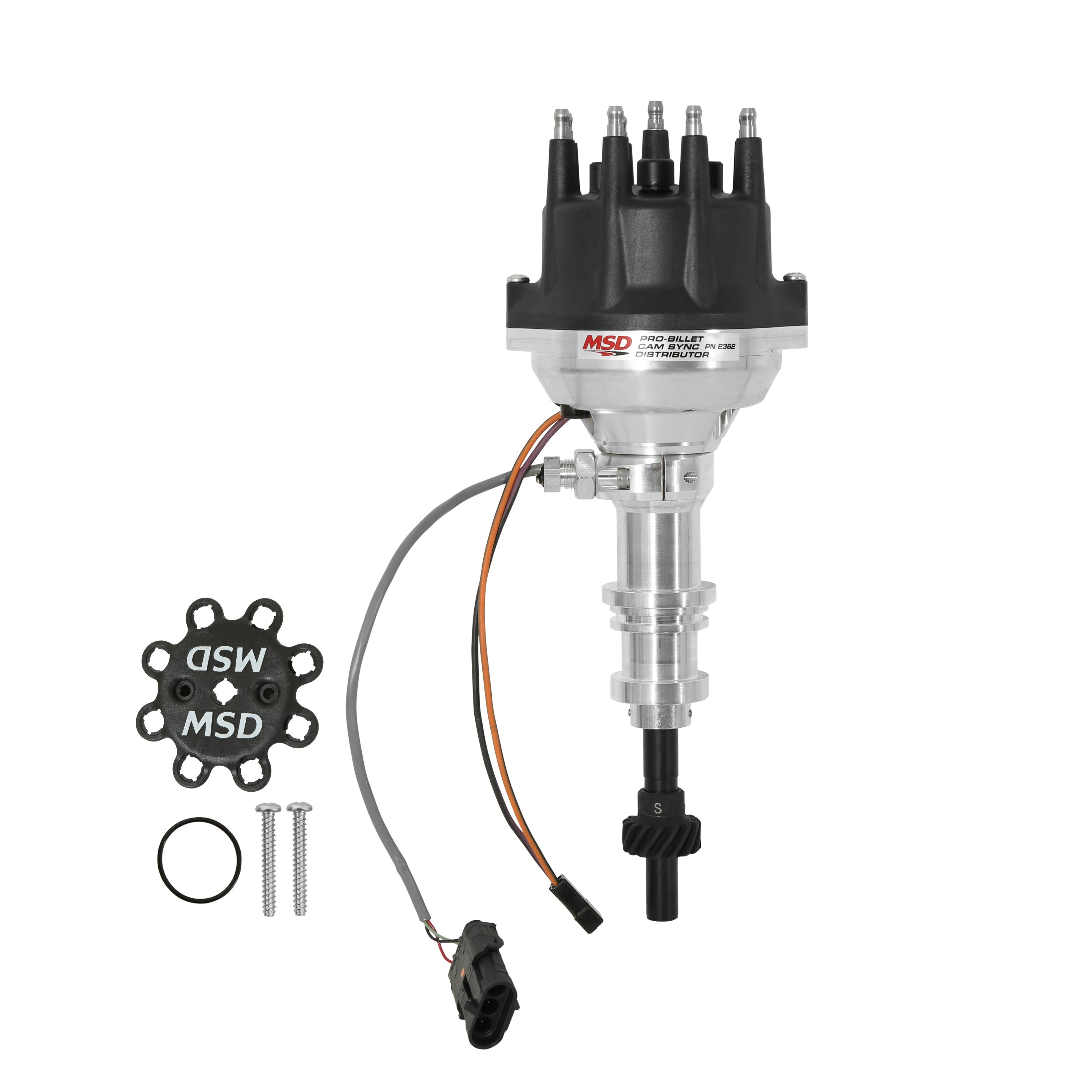 MSD 2362 SBF Distributor - Cam Sync w/Steel Gear MSD 2362