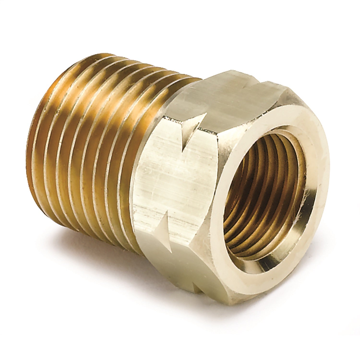 AutoMeter 2372 FITTING; ADAPTER; 1/2-1/16in. NPT MALE; BRASS; FOR AUTO GAGE MECH. TEMP. AutoMeter 2372