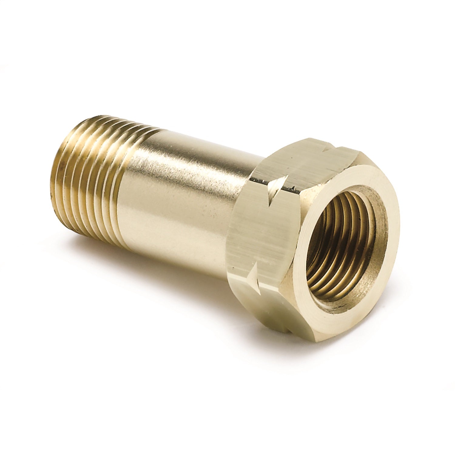 AutoMeter 2373 FITTING; ADAPTER; 3/8in. NPT MALE; EXTENSION; BRASS; FOR AUTO GAGE MECH. TEMP. AutoMeter 2373