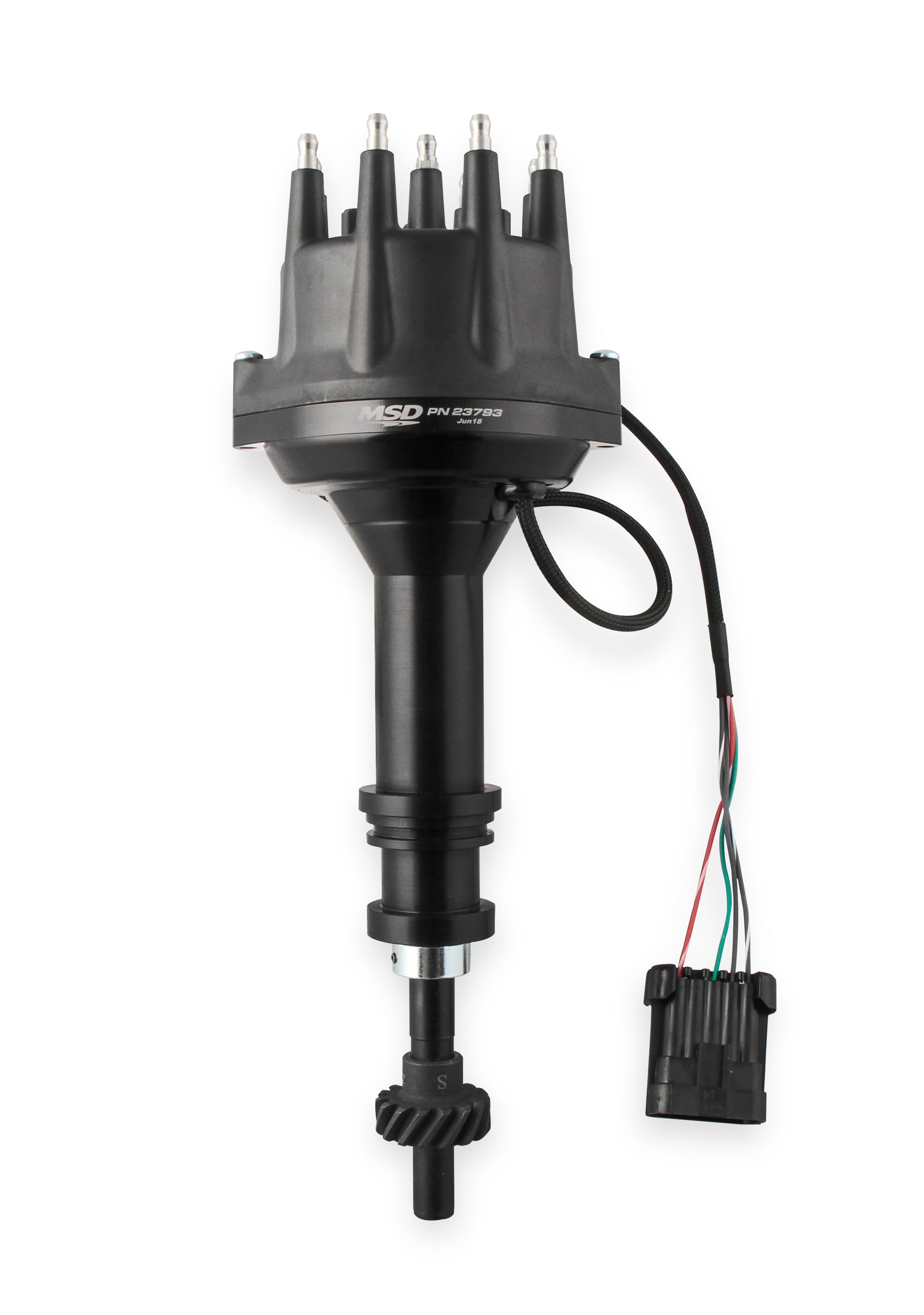 MSD Black, Ford 351C - 460 Dual Sync Distributor