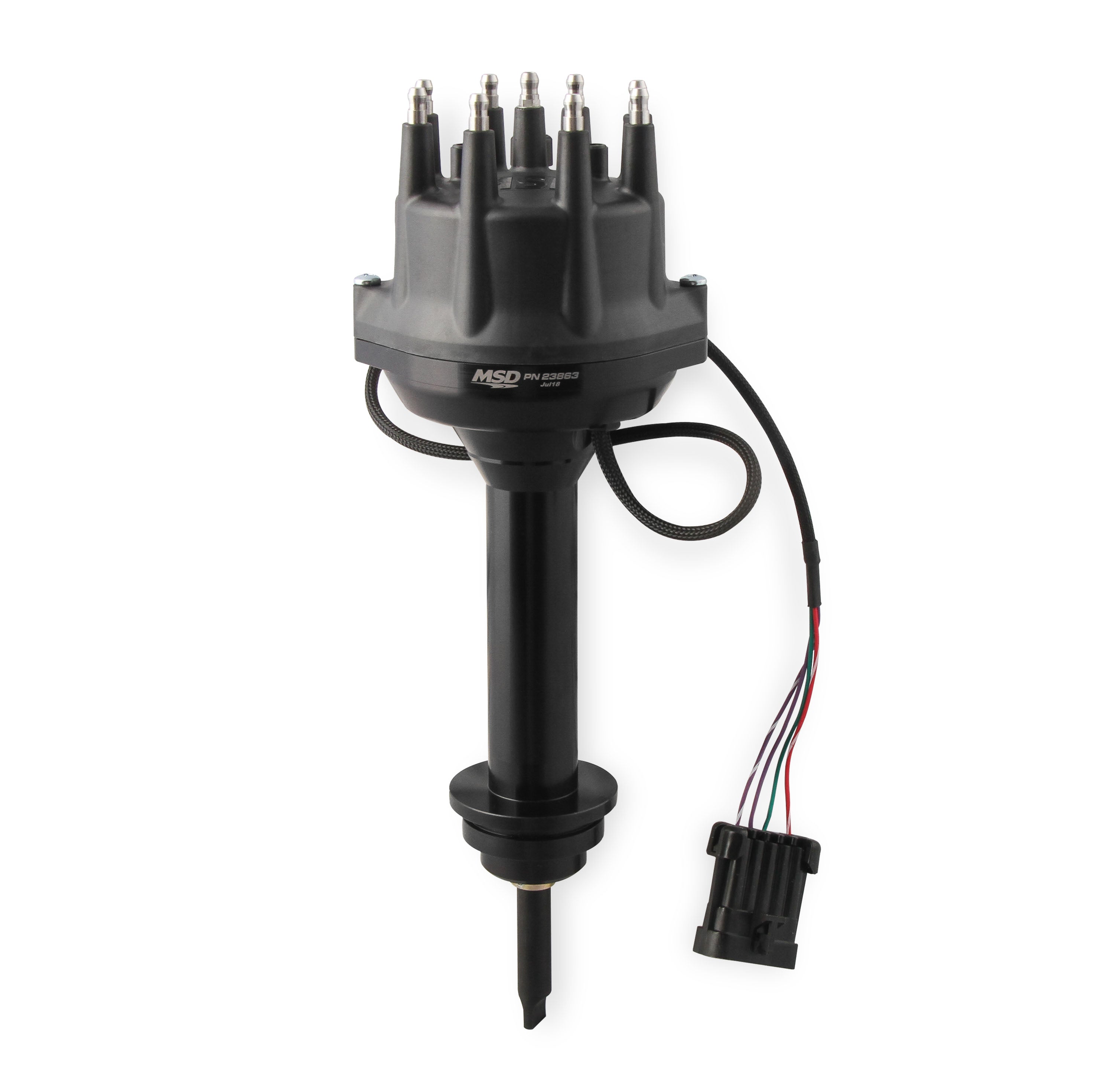 MSD Black,Chrysler 383, 400 Dual Sync Distributor
