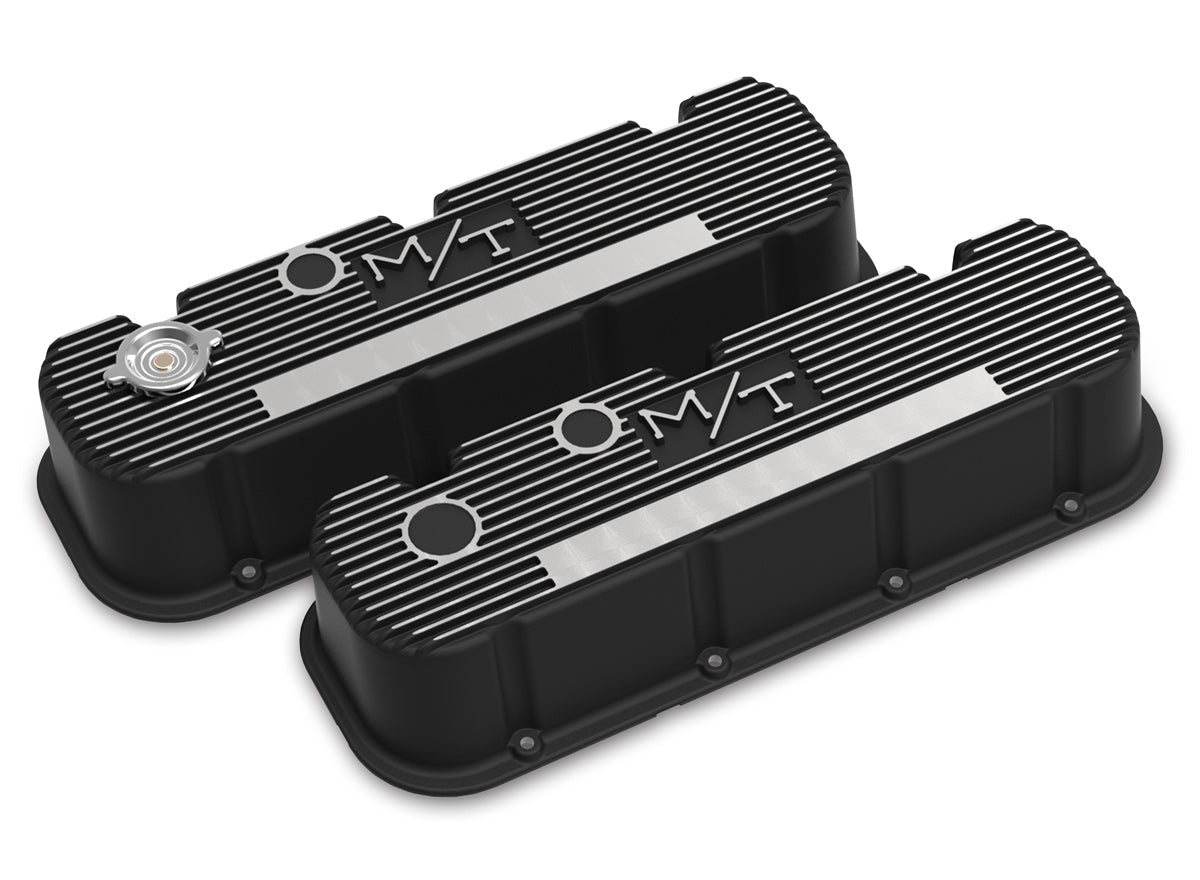 Holley 241-152 M/T Retro Aluminum Valve Covers Holley 241-152