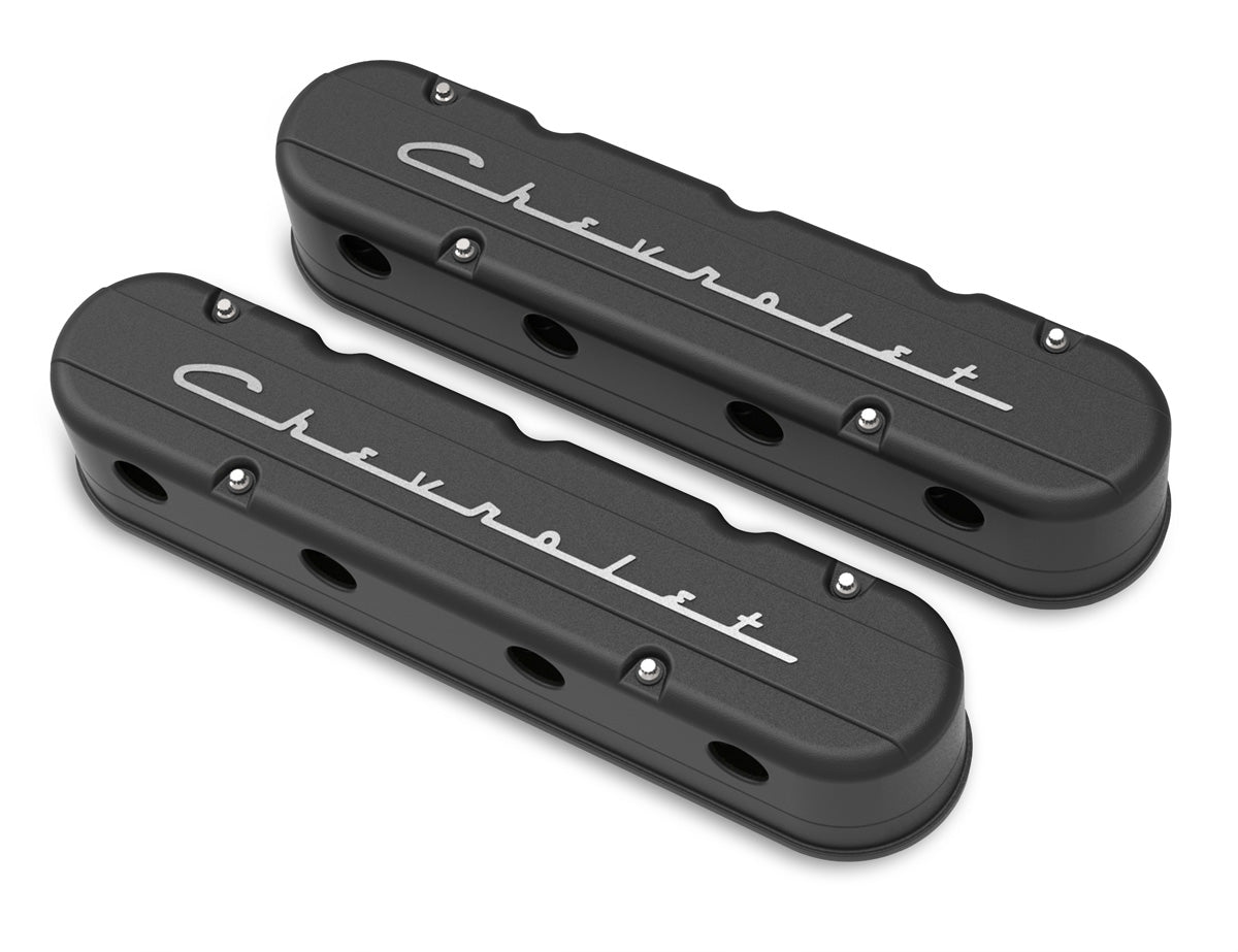 Holley 241-177 Valve Cover Set GM LS 2-Piece Design Holley 241-177