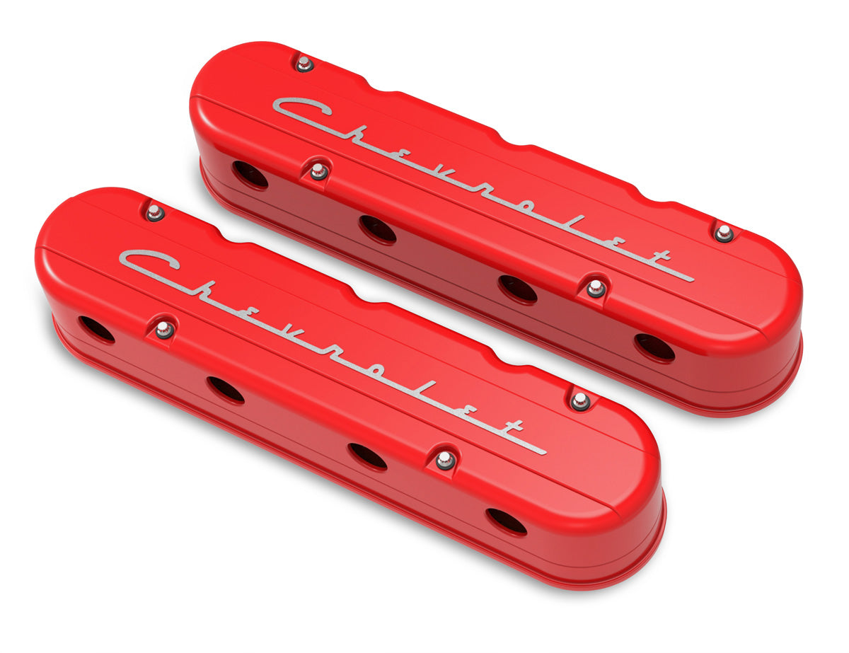 Holley 241-179 Valve Cover Set 2-Piece GM LS w/Chevrolet Logo Holley 241-179