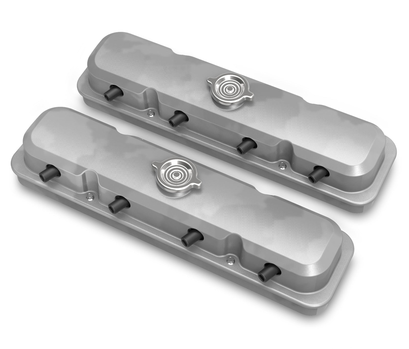 Holley 2-Piece Pontiac Style Valve Cover - Gen III/IV LS - Natural