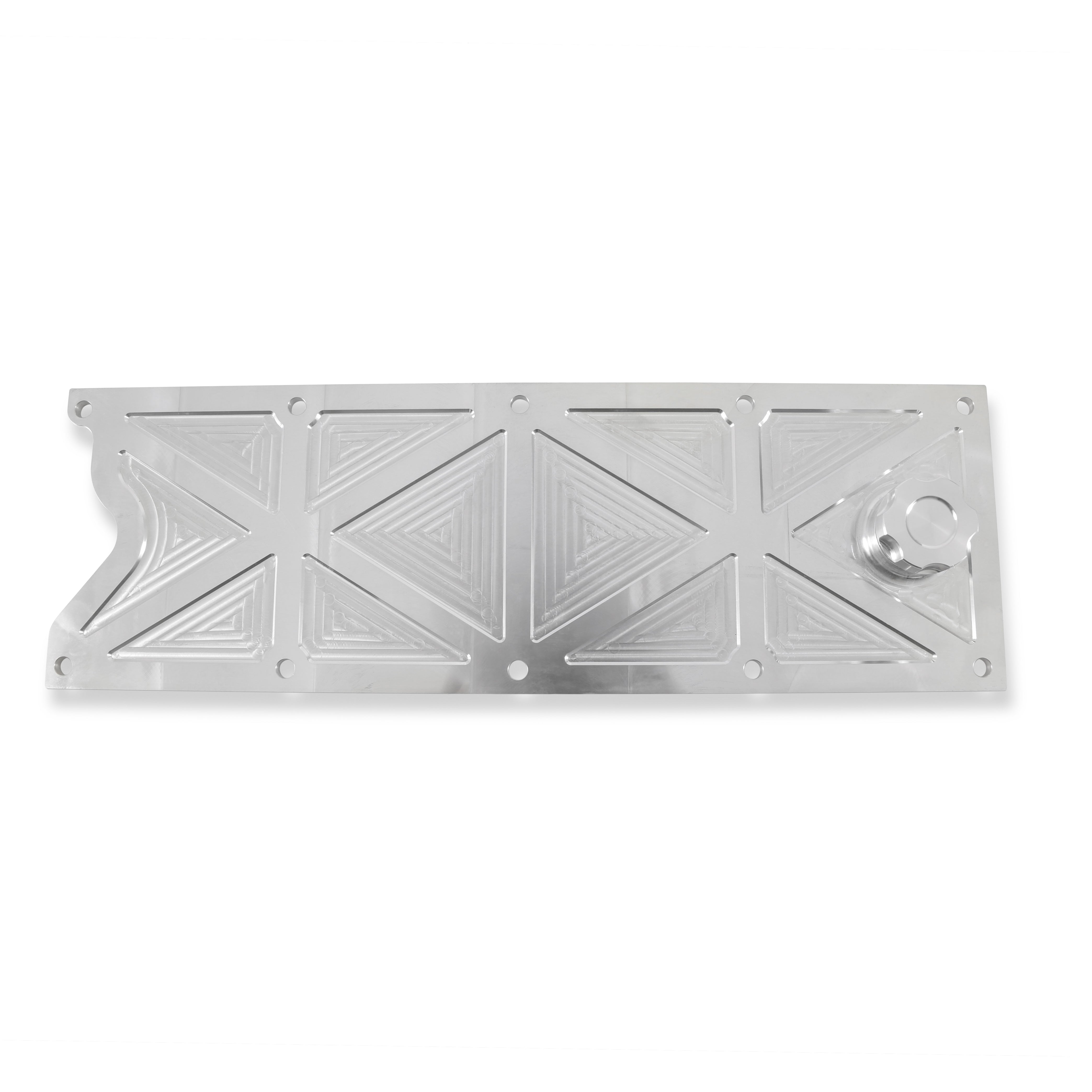 Holley LS Valley Cover with Oil Fill - Natural Billet