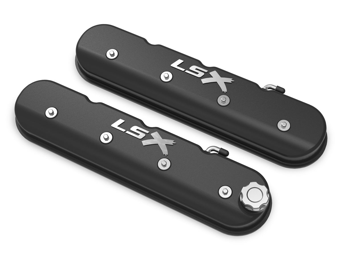 Holley 241-407 GM Licensed LS Valve Cover Set Holley 241-407