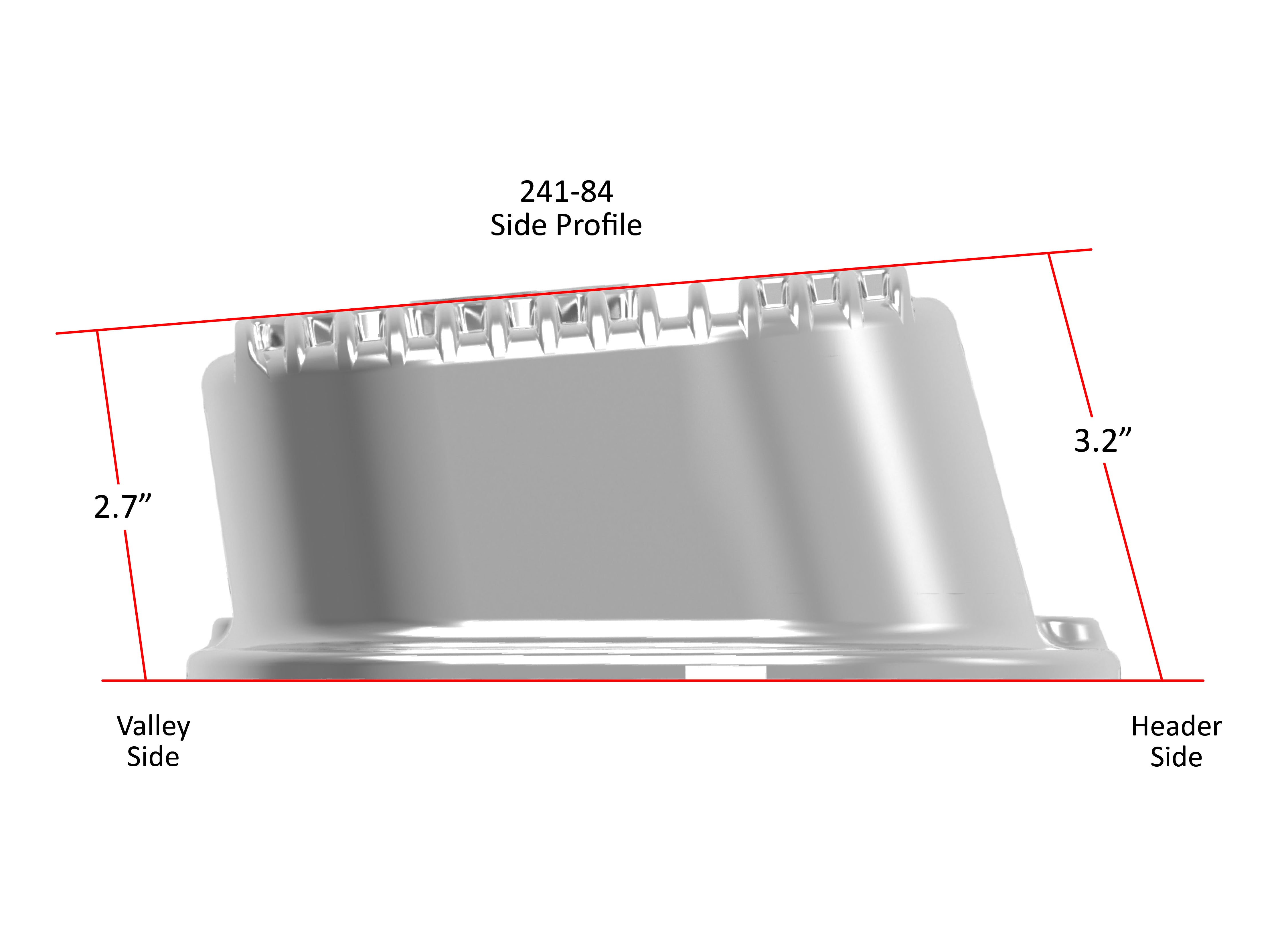 Holley 241-84 M/T Retro Aluminum Valve Covers; Vintage Style Finned; Cast Aluminum; Polished; Holley 241-84