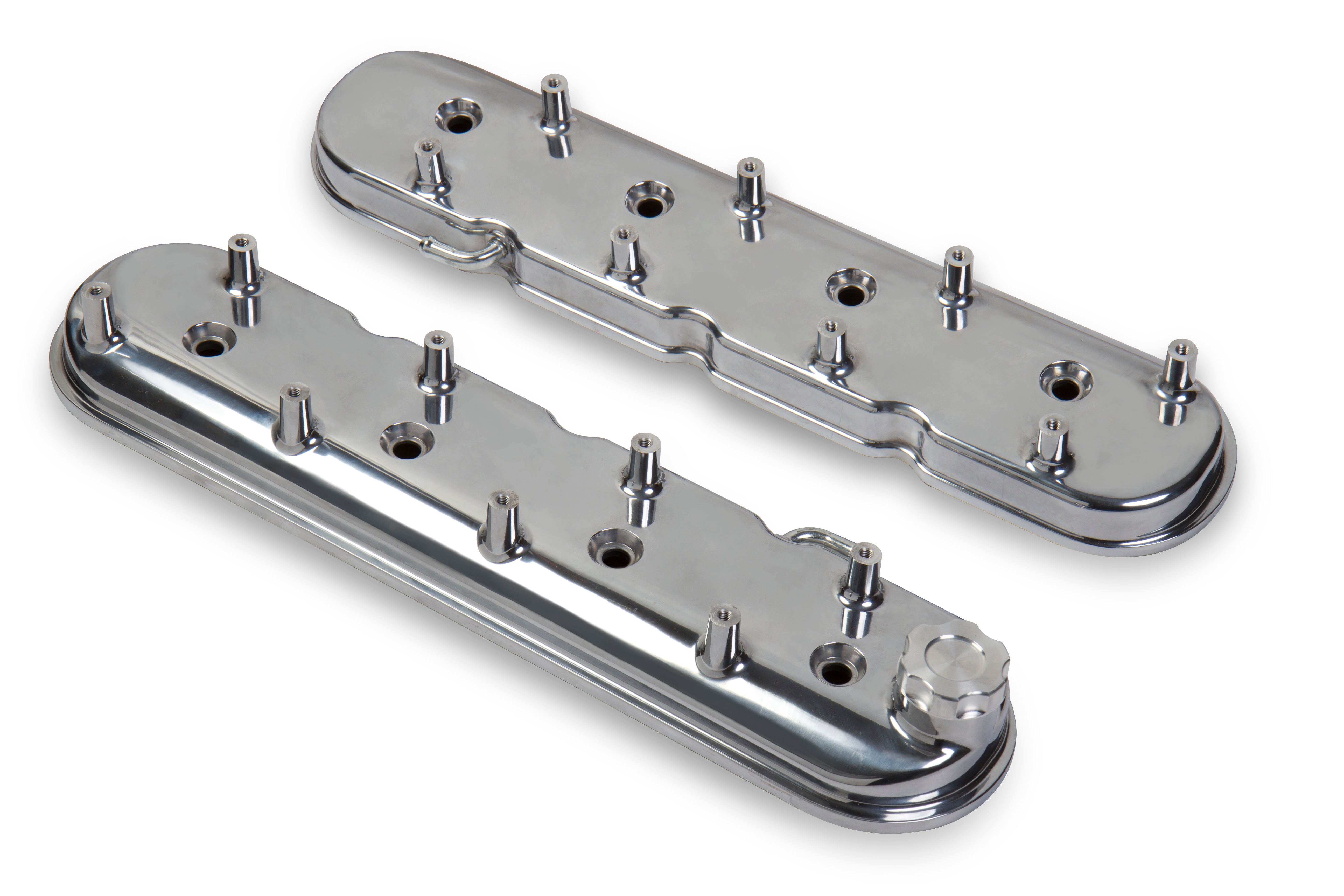 Holley 241-90 GM LS1 Valve Cover Set - Polished Holley 241-90