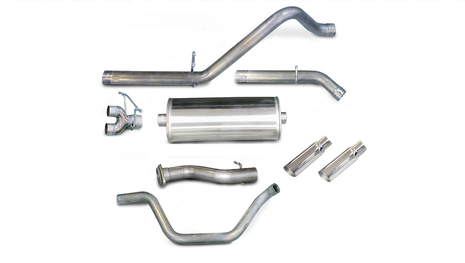 Corsa Performance 24199 3.0in. Cat-Back Dual Rear Exit with Single 4.0in. Polished Slash Cut Tips Corsa Performance 24199