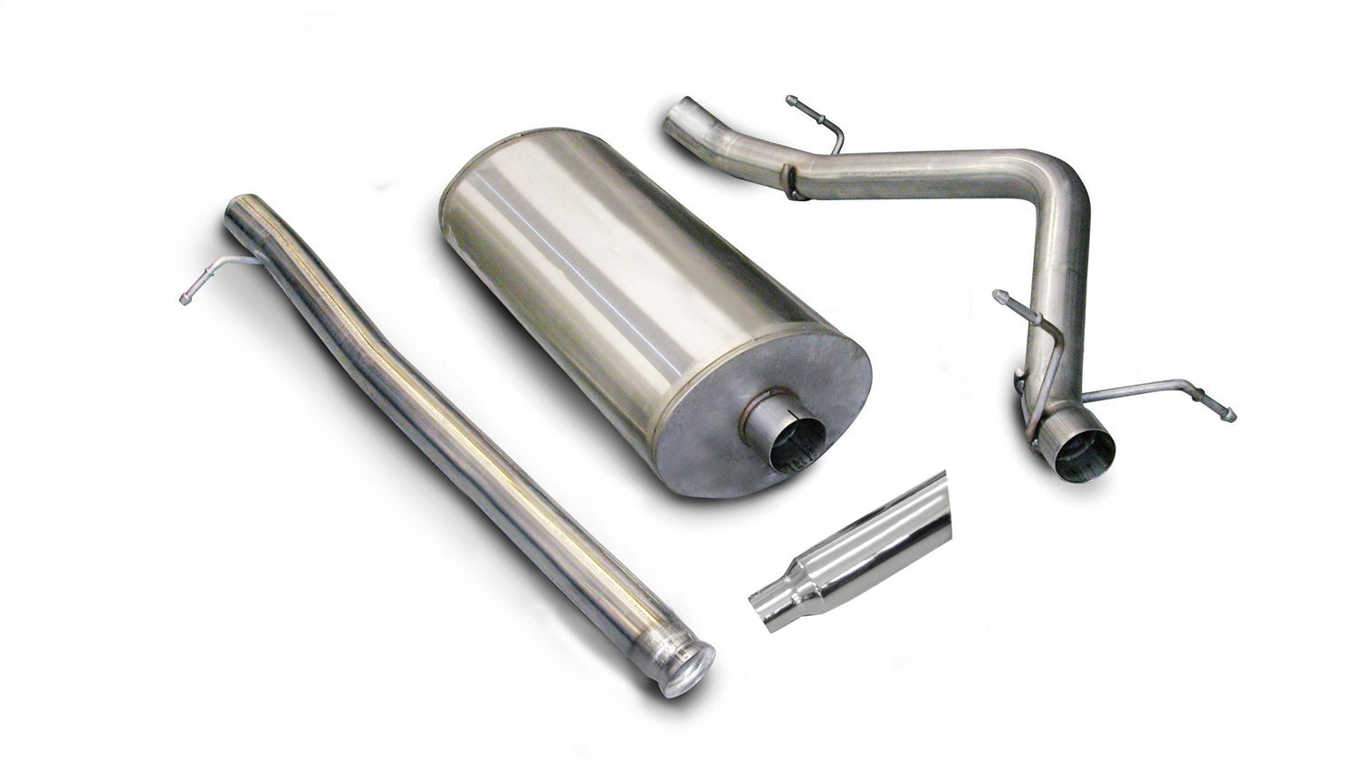 Corsa Performance 24258 3.0in. Cat-Back Single Side Exit with Single 4.0in. Polished Slash Cut Tip Corsa Performance 24258