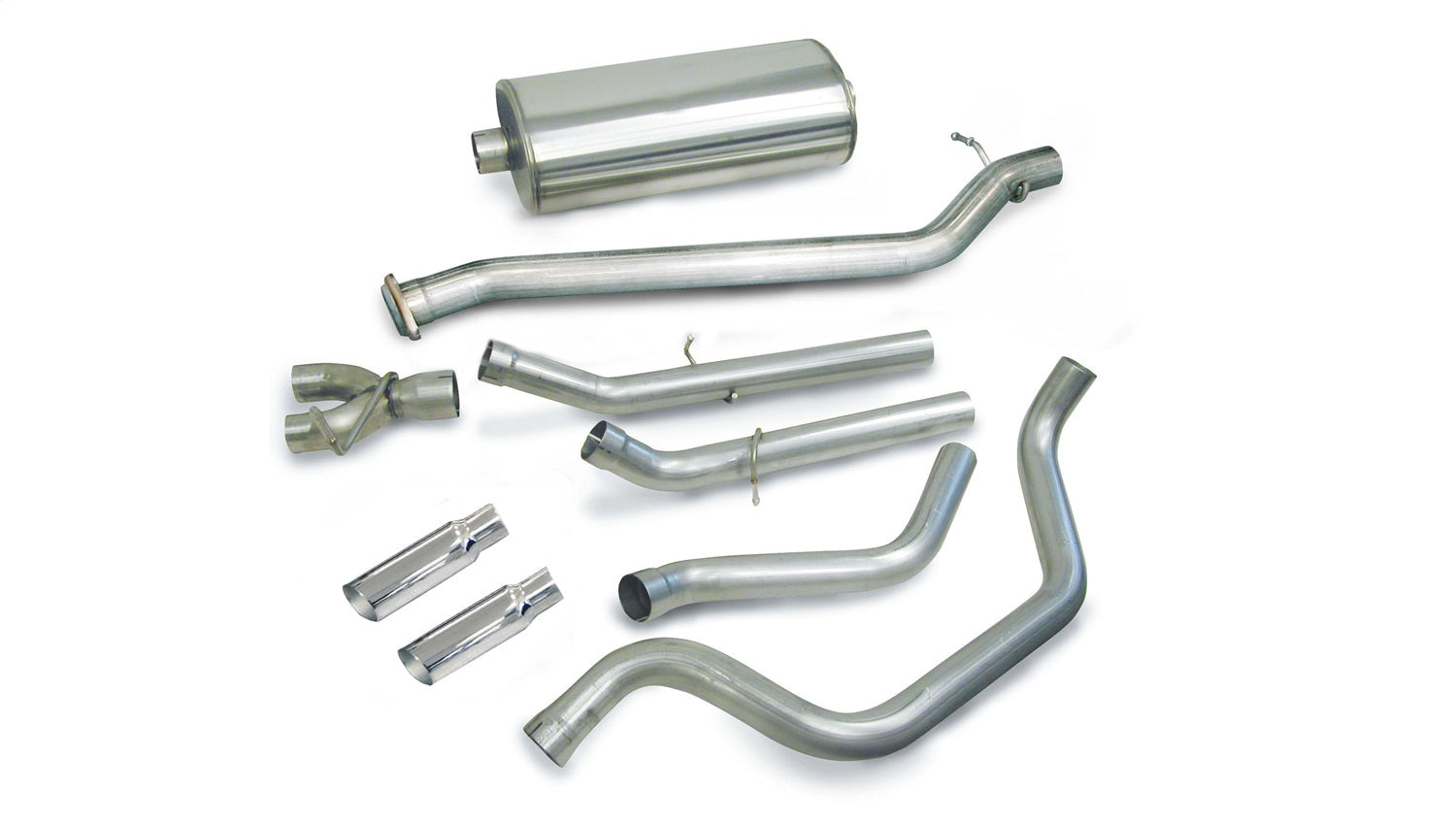 Corsa Performance 24273 3.0in. Cat-Back Dual Rear Exit with Single 4.0in. Polished Slash Cut Tips Corsa Performance 24273