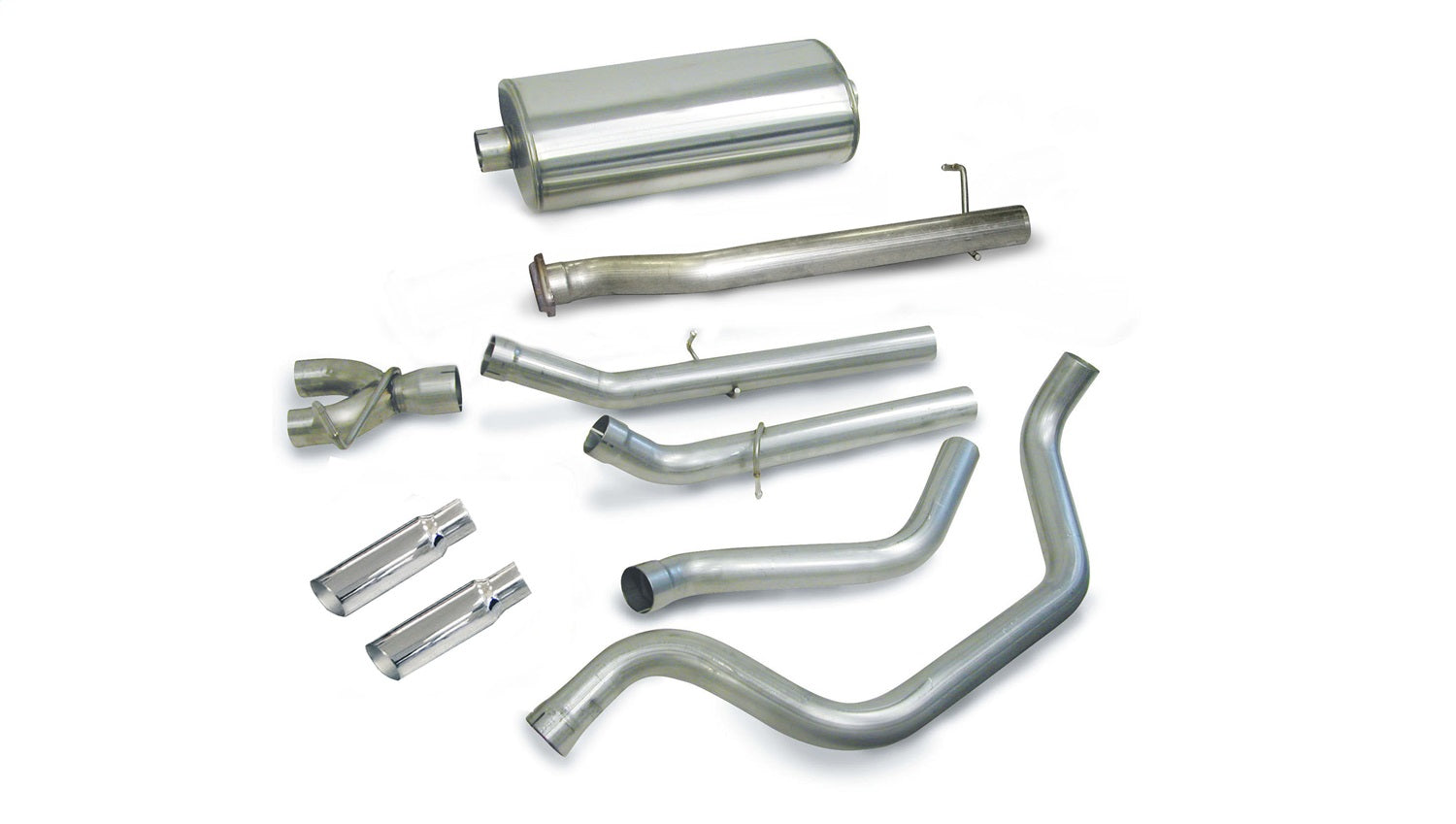 Corsa Performance 24275 3.0in. Cat-Back Dual Rear Exit with Single 4.0in. Polished Slash Cut Tips Corsa Performance 24275