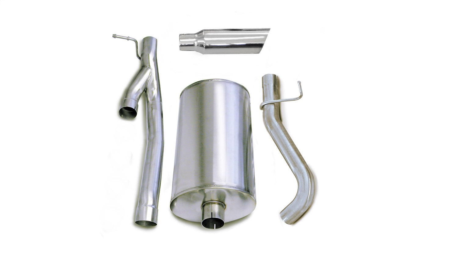 Corsa Performance 24292 3.0in. Cat-Back Single Side Exit with Single 4.0in. Polished Slash Cut Tip Corsa Performance 24292