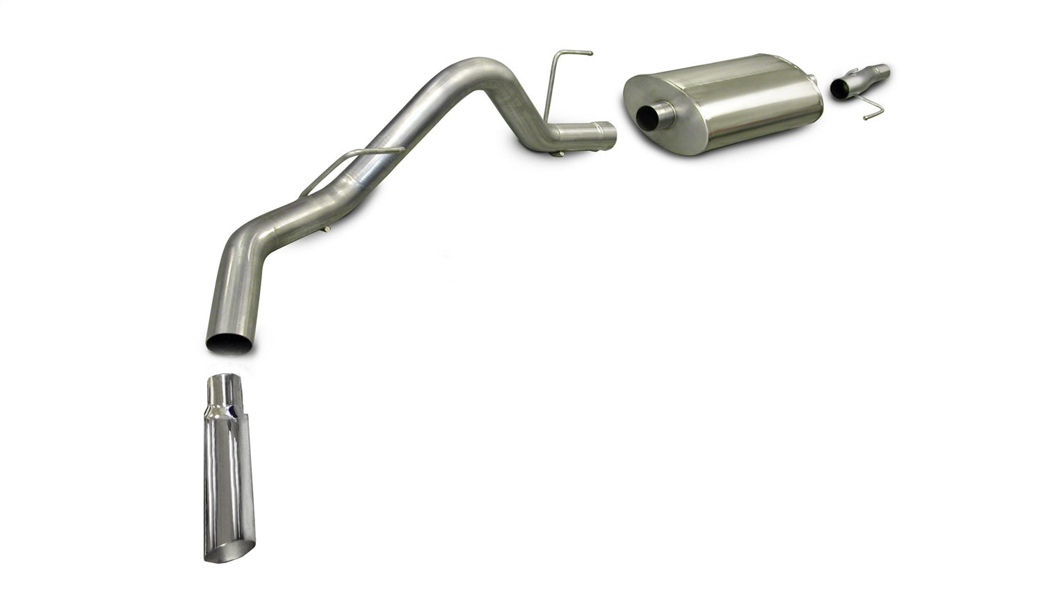 Corsa Performance 24300 3.0in. Cat-Back Single Side Exit with Single 4.0in. Polished Slash Cut Tip Corsa Performance 24300