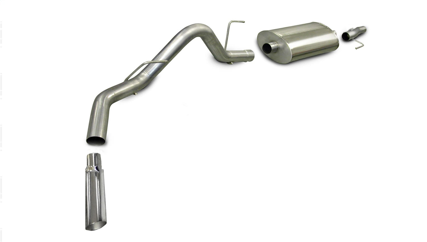Corsa Performance 24383 3.0in. Cat-Back Single Side Exit with Single 4.0in. Polished Slash Cut Tip Corsa Performance 24383