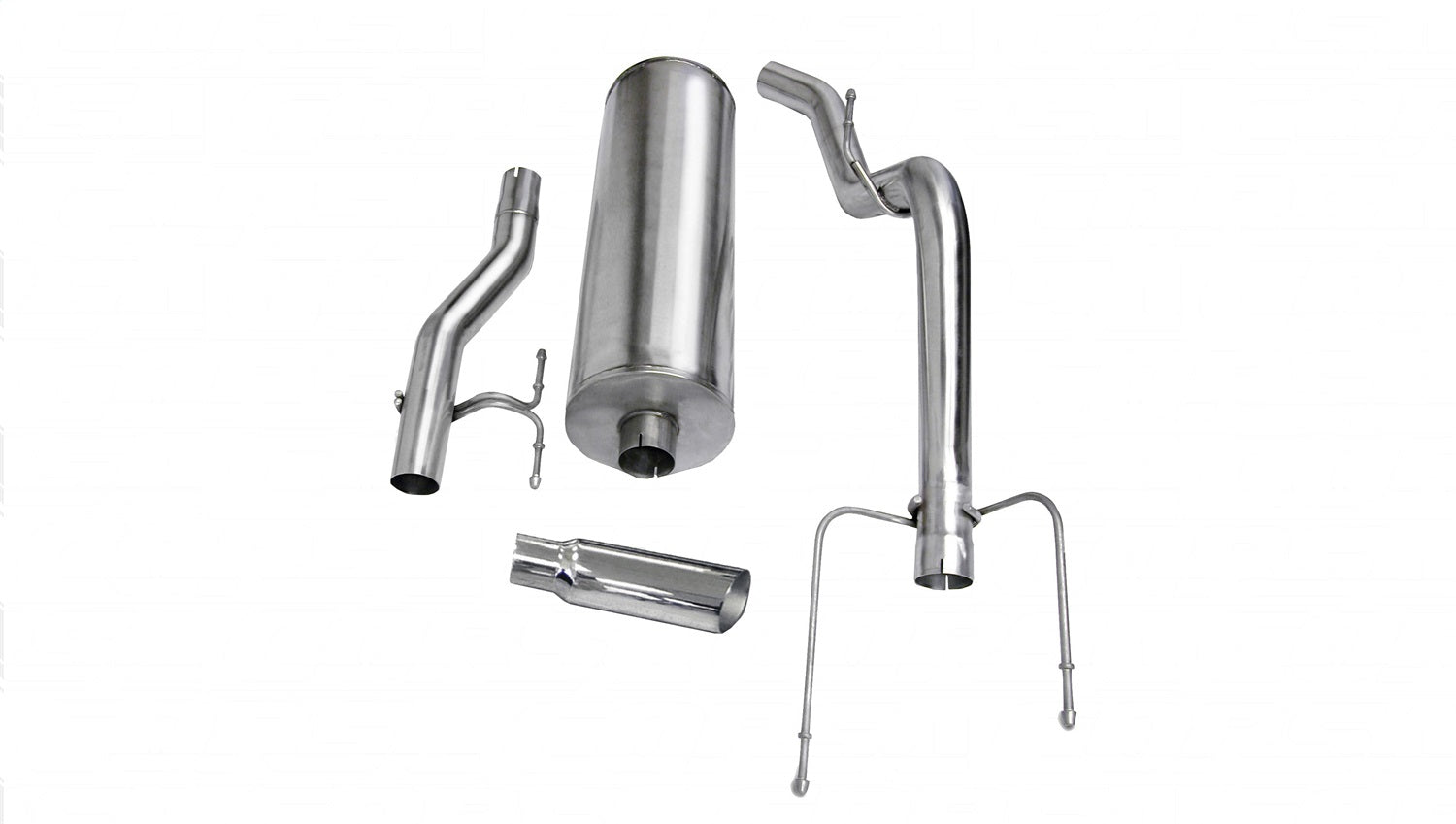Corsa Performance 24403 3.0in. Cat-Back Single Side Exit with Single 4.0in. Polished Slash Cut Tip Corsa Performance 24403