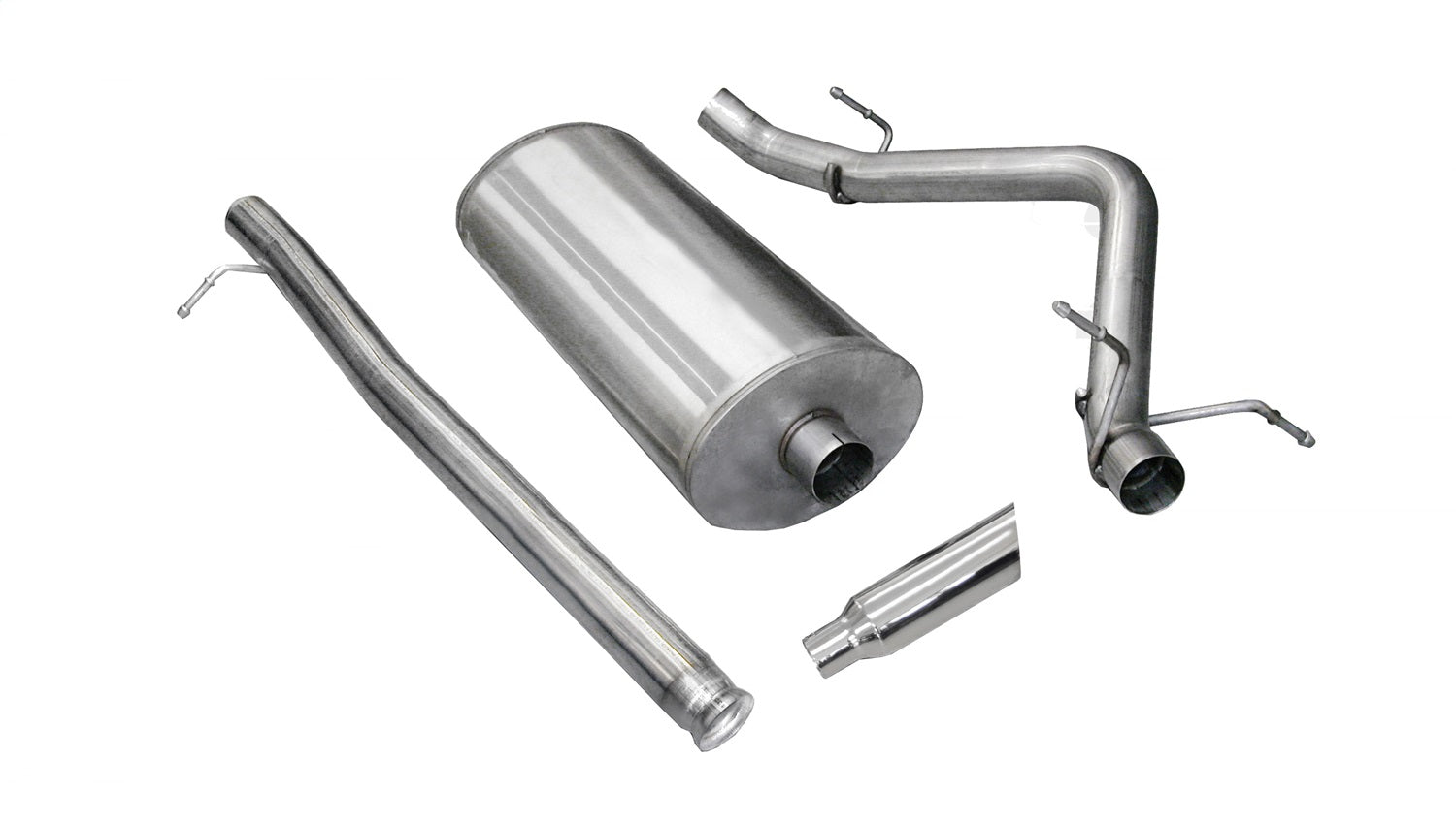 Corsa Performance 24514 3.0in. Cat-Back Single Side Exit with Single 4.0in. Polished Slash Cut Tip Corsa Performance 24514