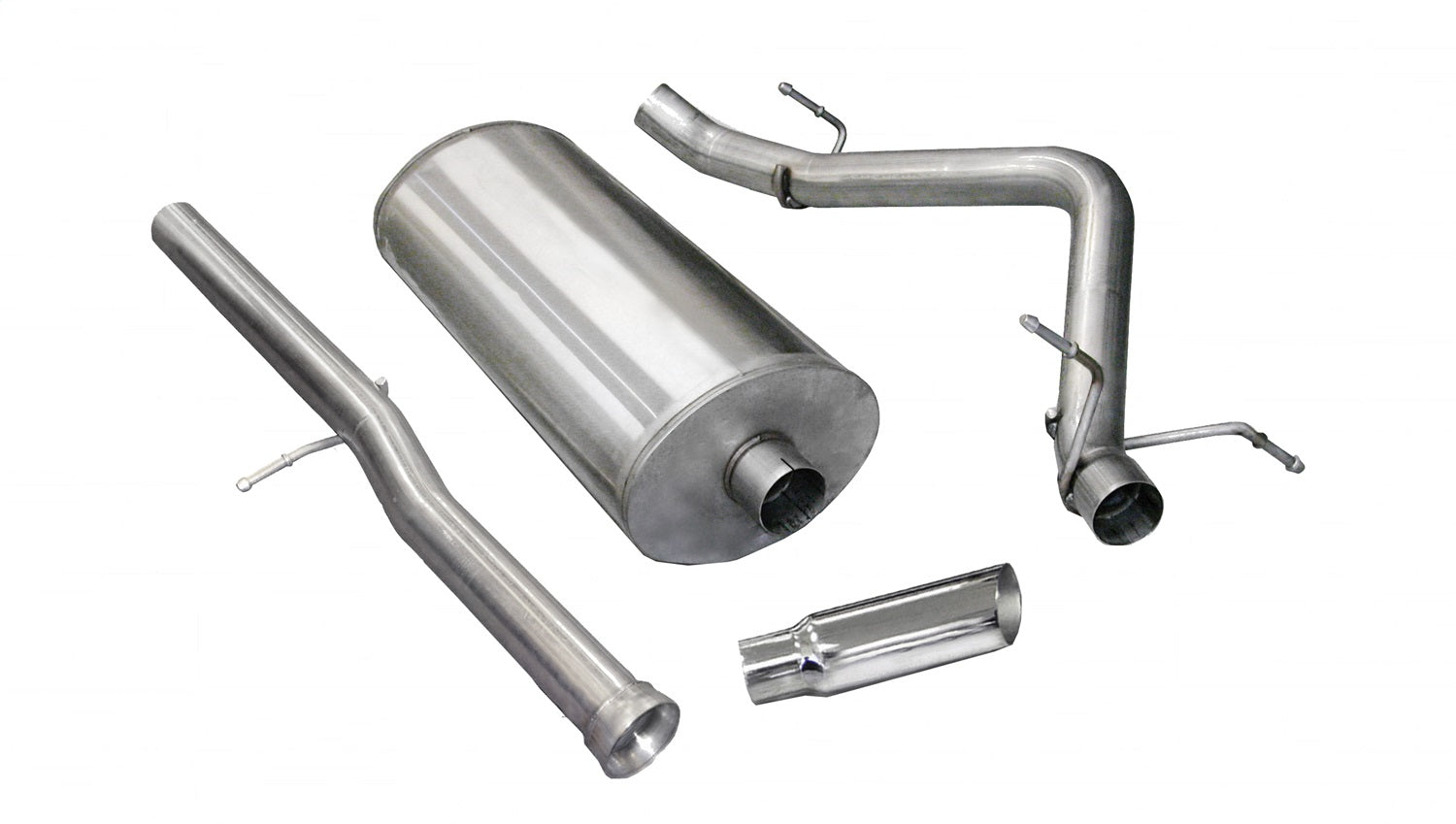 Corsa Performance 24523 3.0in. Cat-Back Single Side Exit with Single 4.0in. Polished Slash Cut Tip Corsa Performance 24523