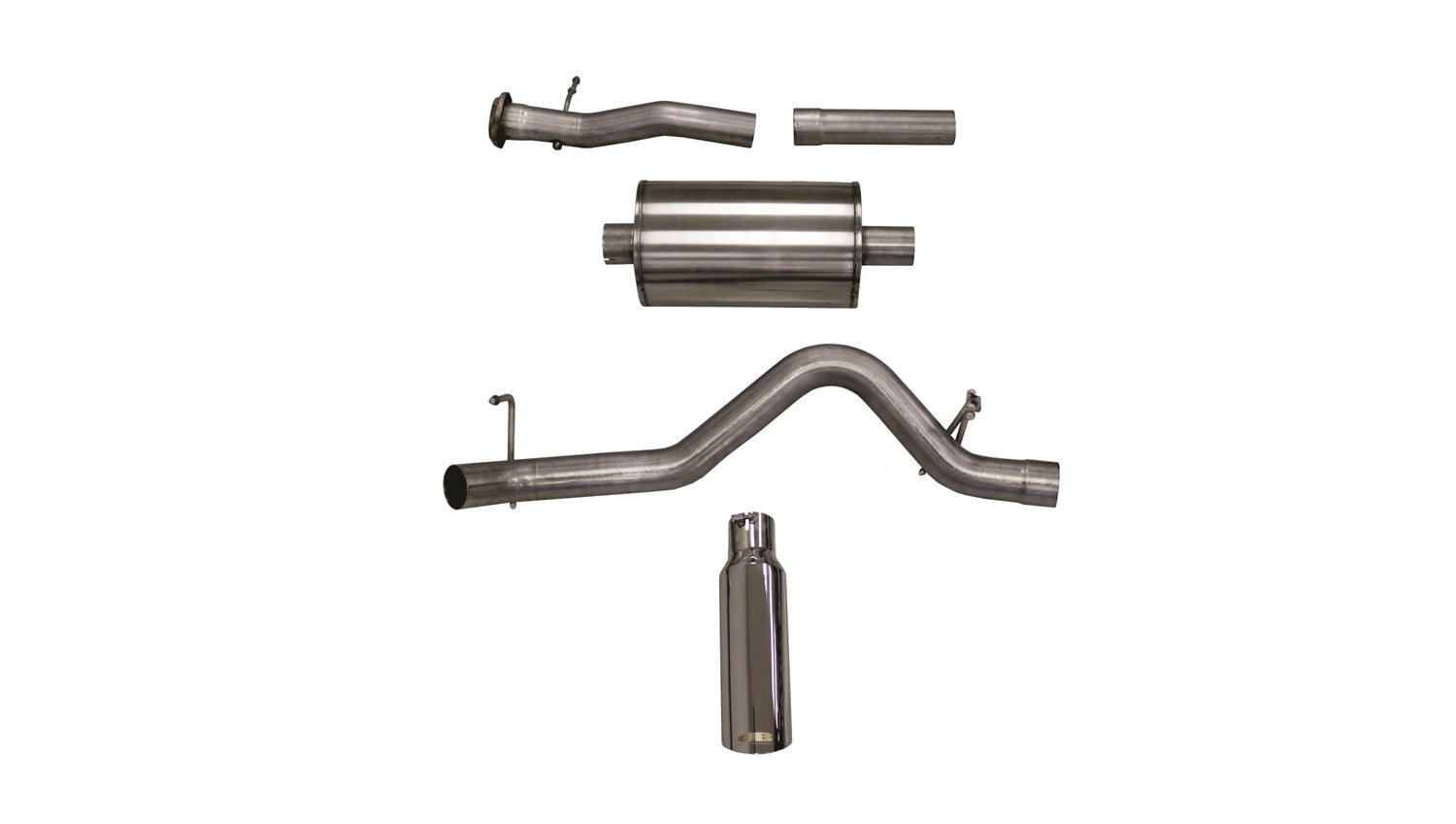 Corsa Performance 24745 3.0in. Cat-Back Single Side Exit with Single 4.0in. Polished Slash Cut Tip Corsa Performance 24745