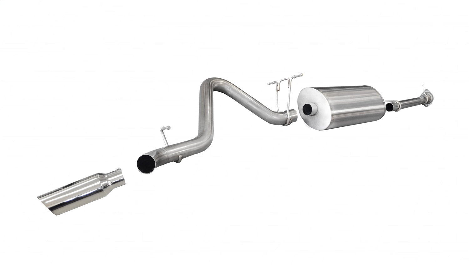 Corsa Performance 24790 3.0in. Cat-Back Single Side Exit with Single 4.0in. Polished Slash Cut Tip Corsa Performance 24790