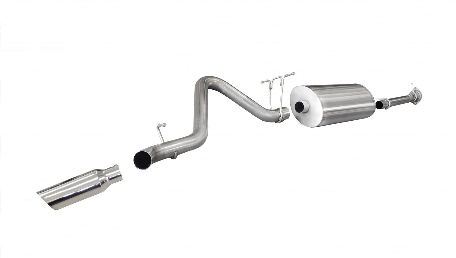 Corsa Performance 24792 3.0in. Cat-Back Single Side Exit with Single 4.0in. Polished Slash Cut Tip Corsa Performance 24792