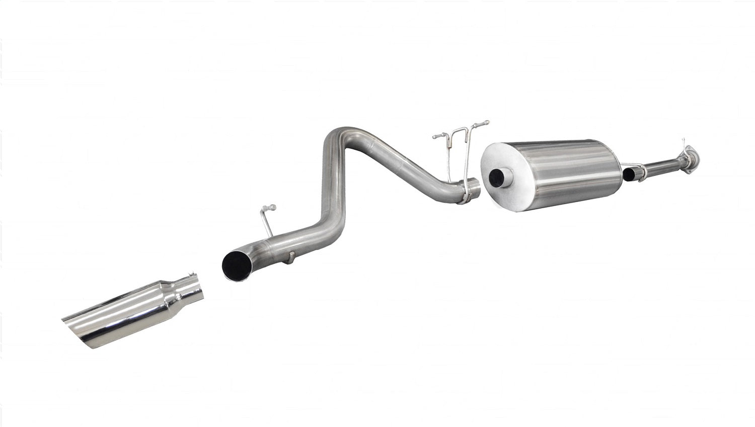 Corsa Performance 24794 3.0in. Cat-Back Single Side Exit with Single 4.0in. Polished Slash Cut Tip Corsa Performance 24794