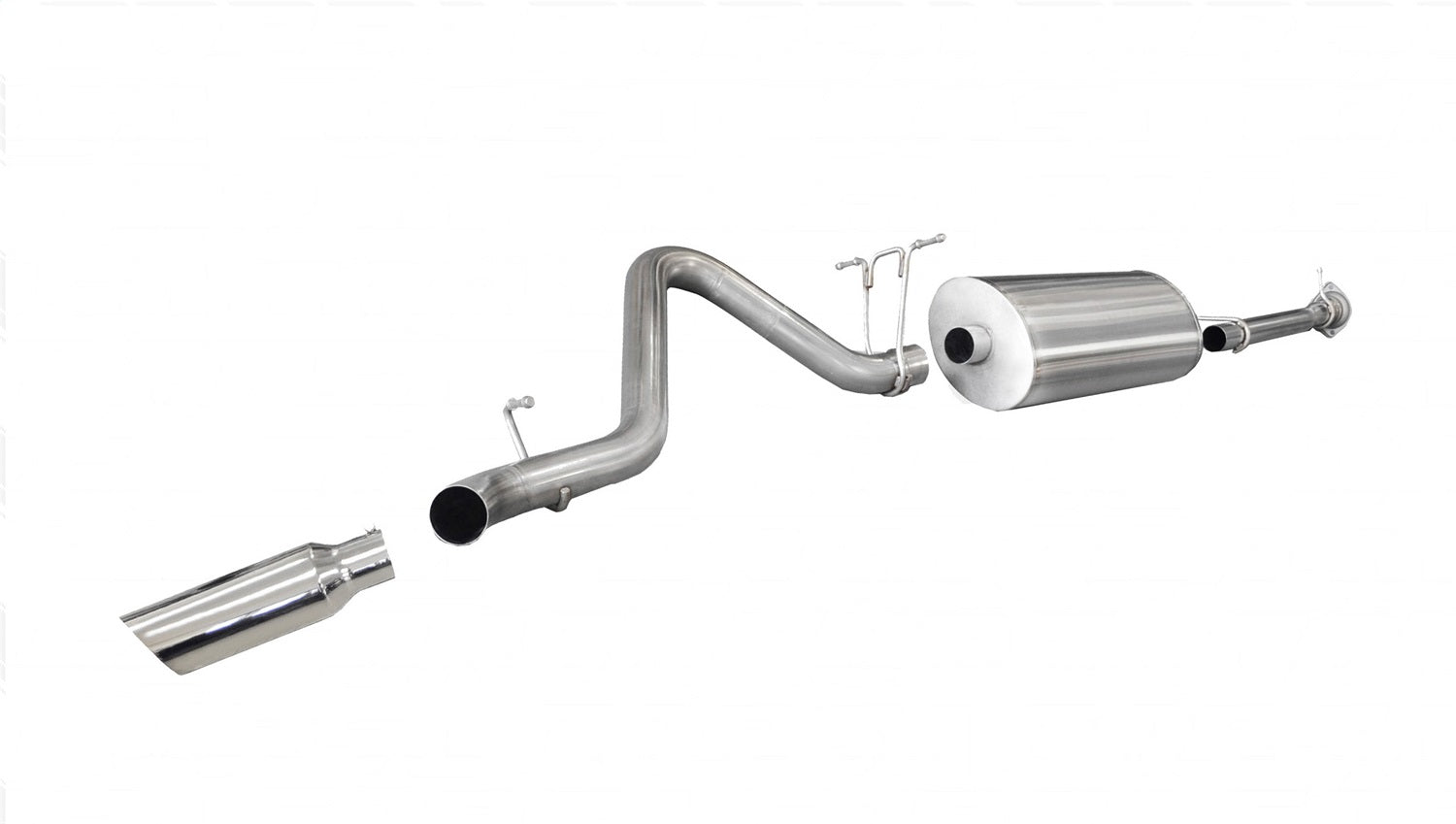 Corsa Performance 24796 3.0in. Cat-Back Single Side Exit with Single 4.0in. Polished Slash Cut Tip Corsa Performance 24796