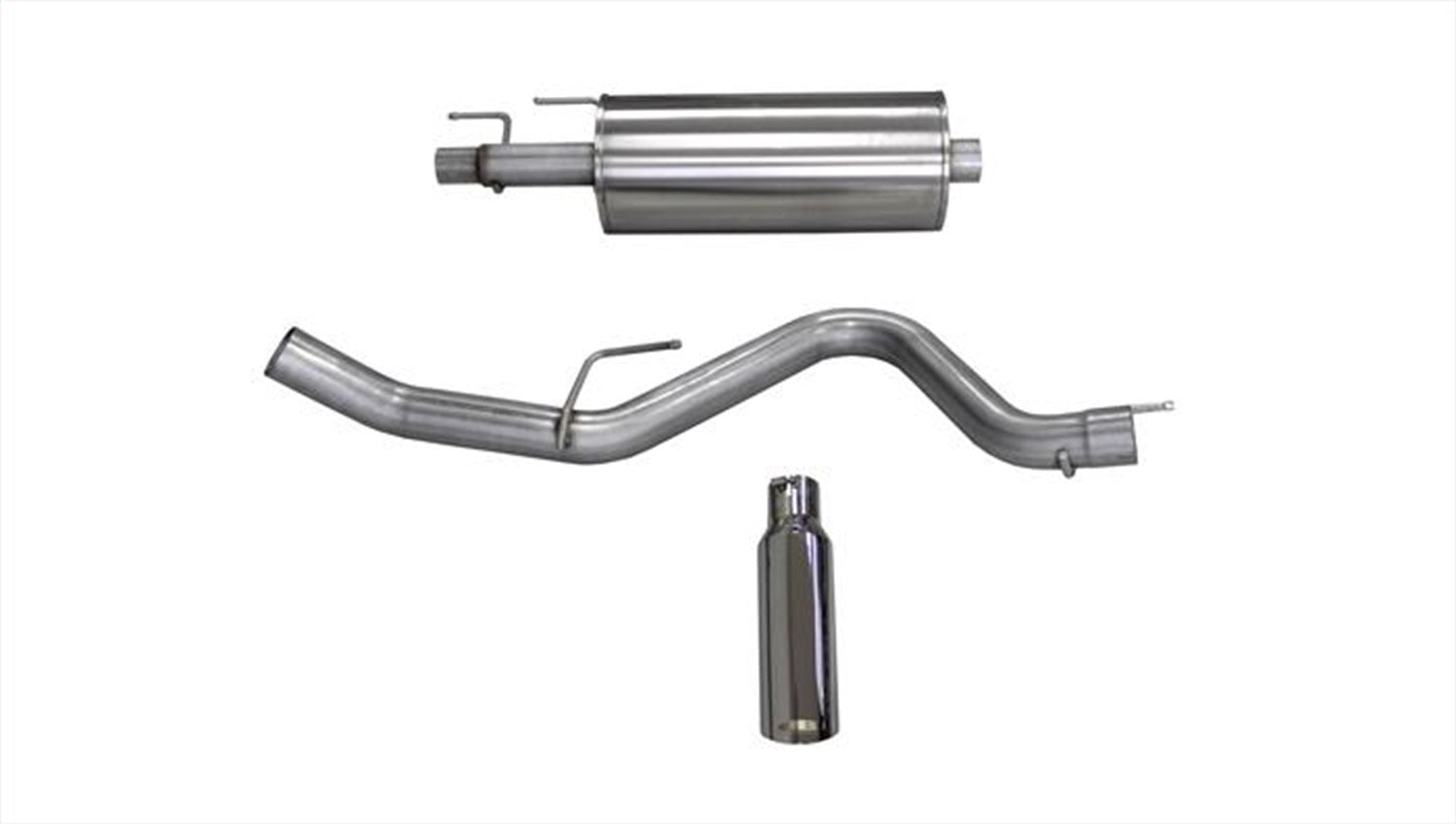 Corsa Performance 24836 3.0in. Cat-Back Single Side Exit with Single 4.0in. Polished Slash Cut Tip Corsa Performance 24836