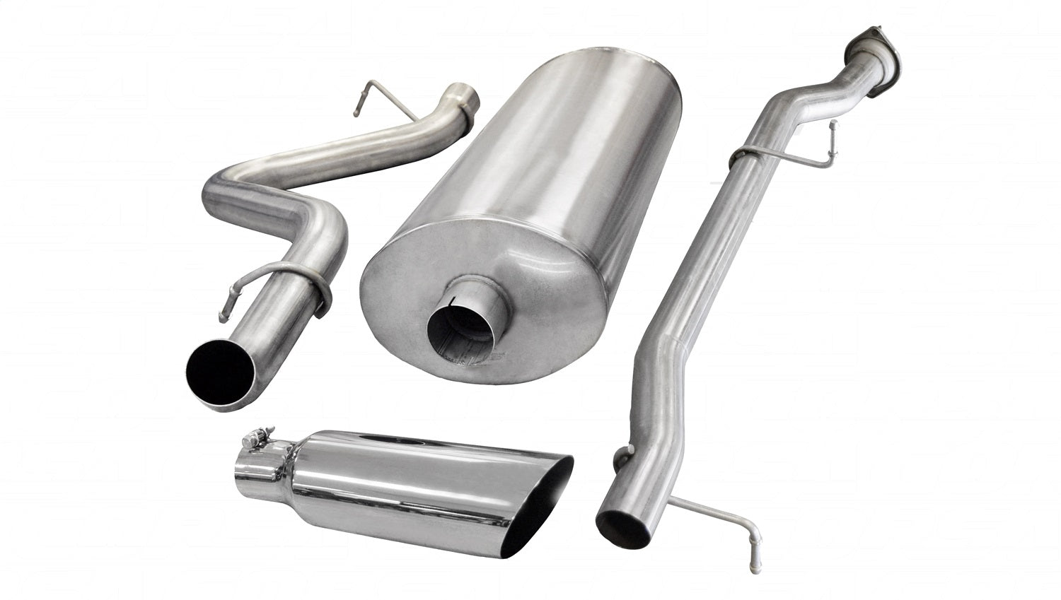 Corsa Performance 24890 3.0in. Cat-Back Single Side Exit with Single 4.0in. Polished Slash Cut Tip Corsa Performance 24890
