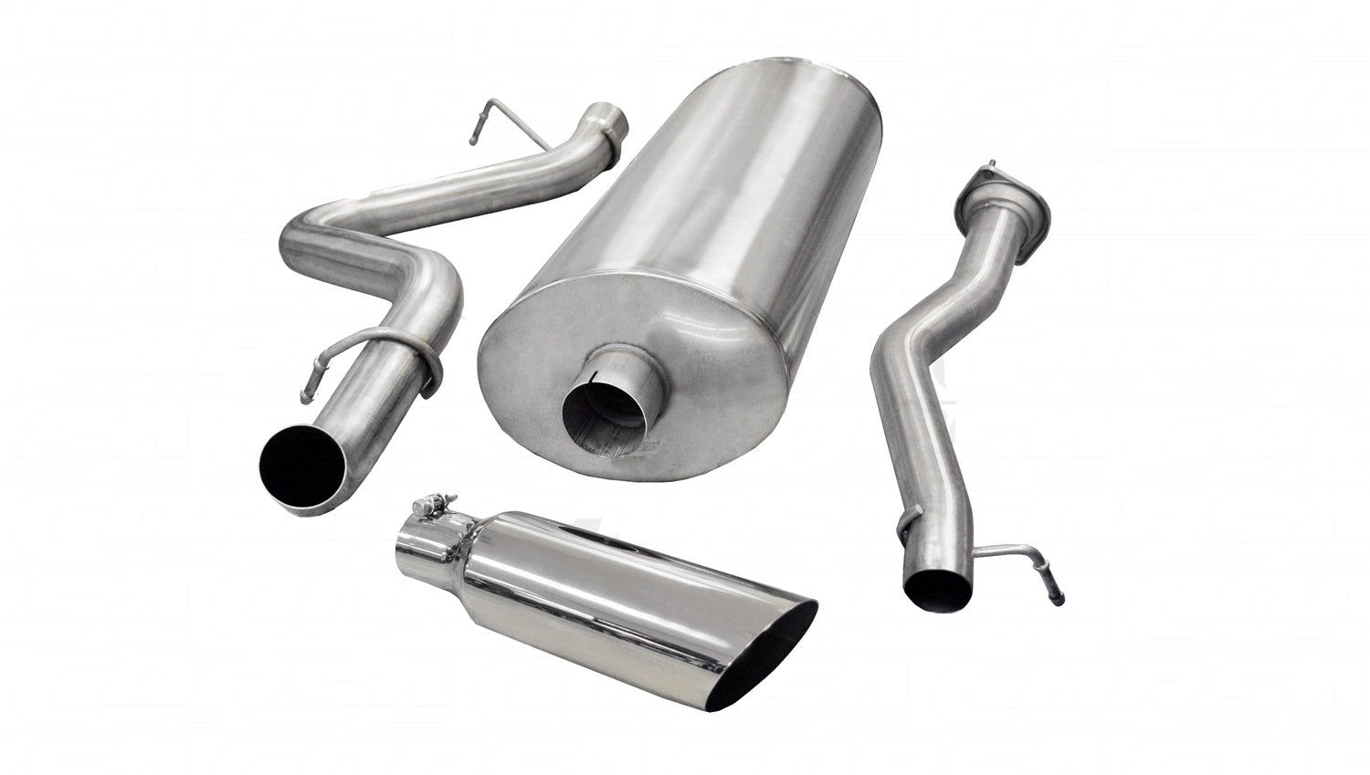 Corsa Performance 24892 3.0in. Cat-Back Single Side Exit with Single 4.0in. Polished Slash Cut Tip Corsa Performance 24892