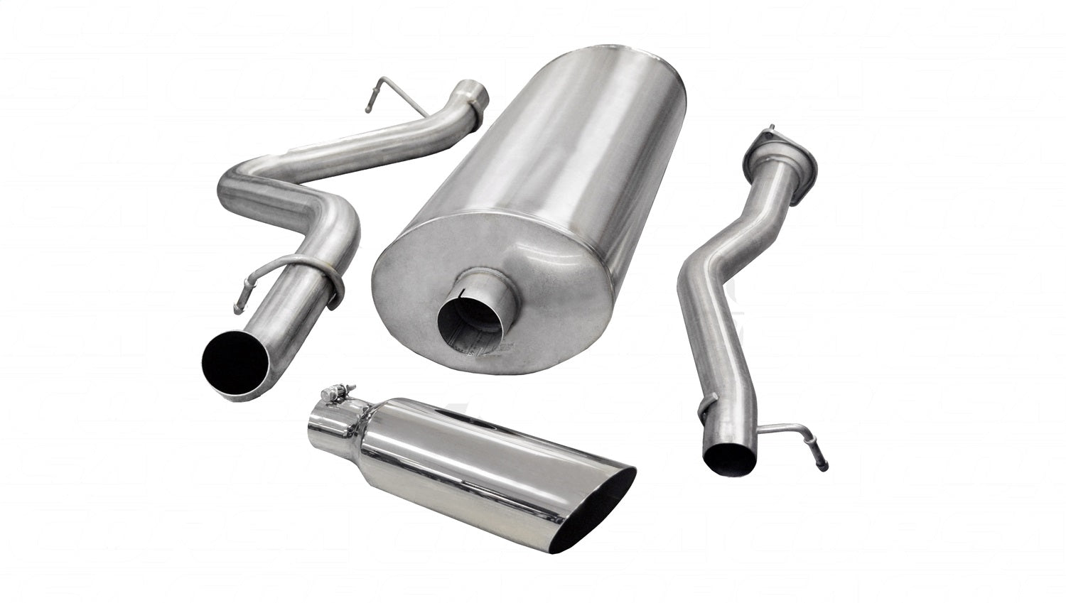 Corsa Performance 24894 3.0in. Cat-Back Single Side Exit with Single 4.0in. Polished Slash Cut Tip Corsa Performance 24894