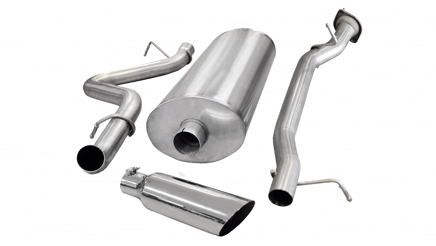 Corsa Performance 24896 3.0in. Cat-Back Single Side Exit with Single 4.0in. Polished Slash Cut Tip Corsa Performance 24896