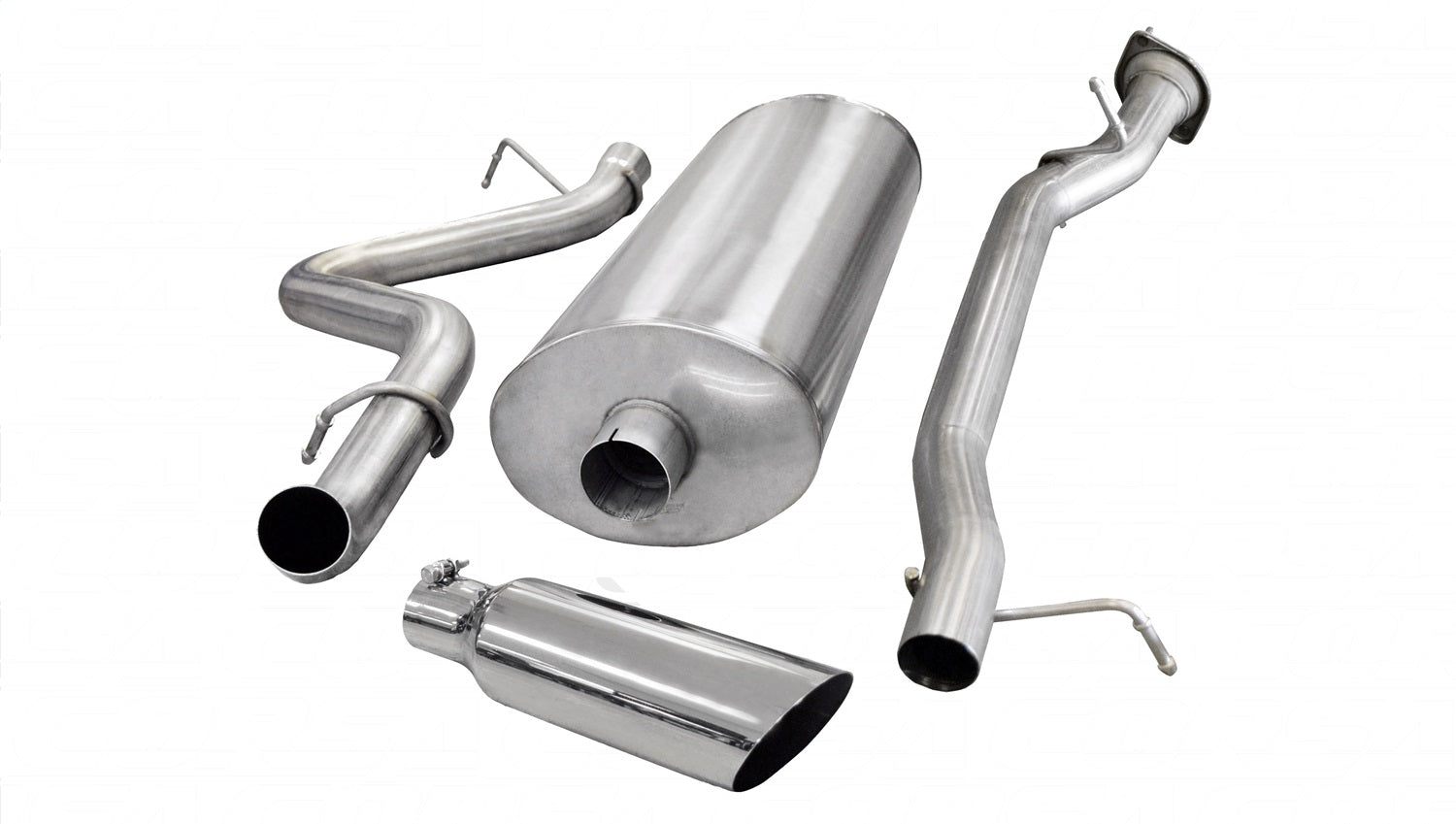 Corsa Performance 24898 3.0in. Cat-Back Single Side Exit with Single 4.0in. Polished Slash Cut Tip Corsa Performance 24898