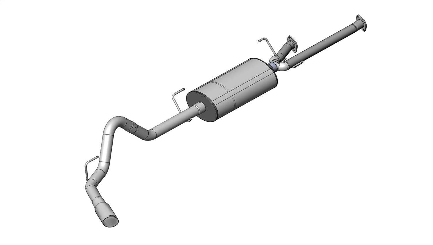 Corsa Performance 24916 3.0in. Cat-Back Single Side Exit with Single 4.0in. Polished Slash Cut Tip Corsa Performance 24916