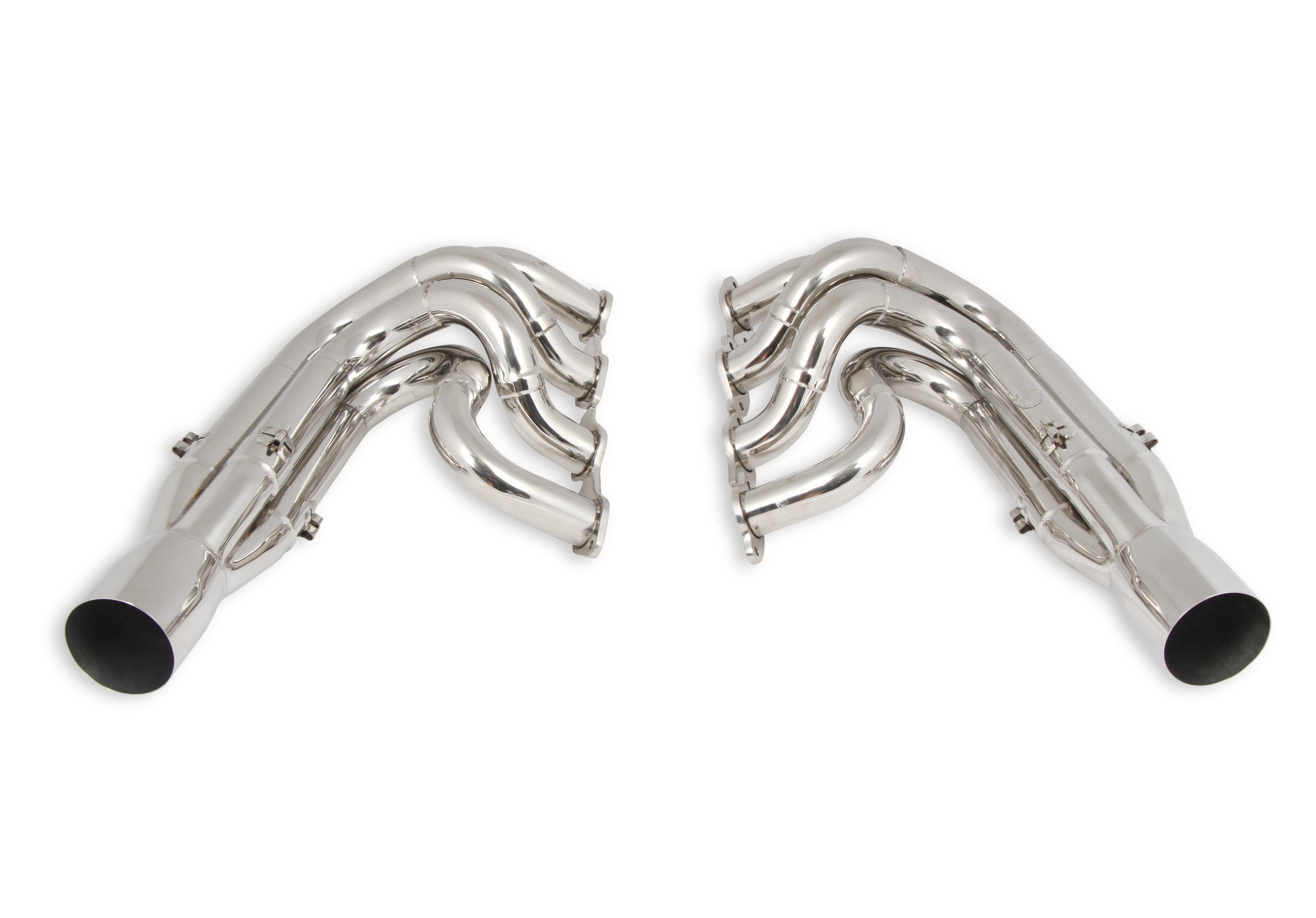 Hooker 2502-2HKR BBC Dragster Headers Downswept 3-Step Pol S/S Hooker 2502-2HKR