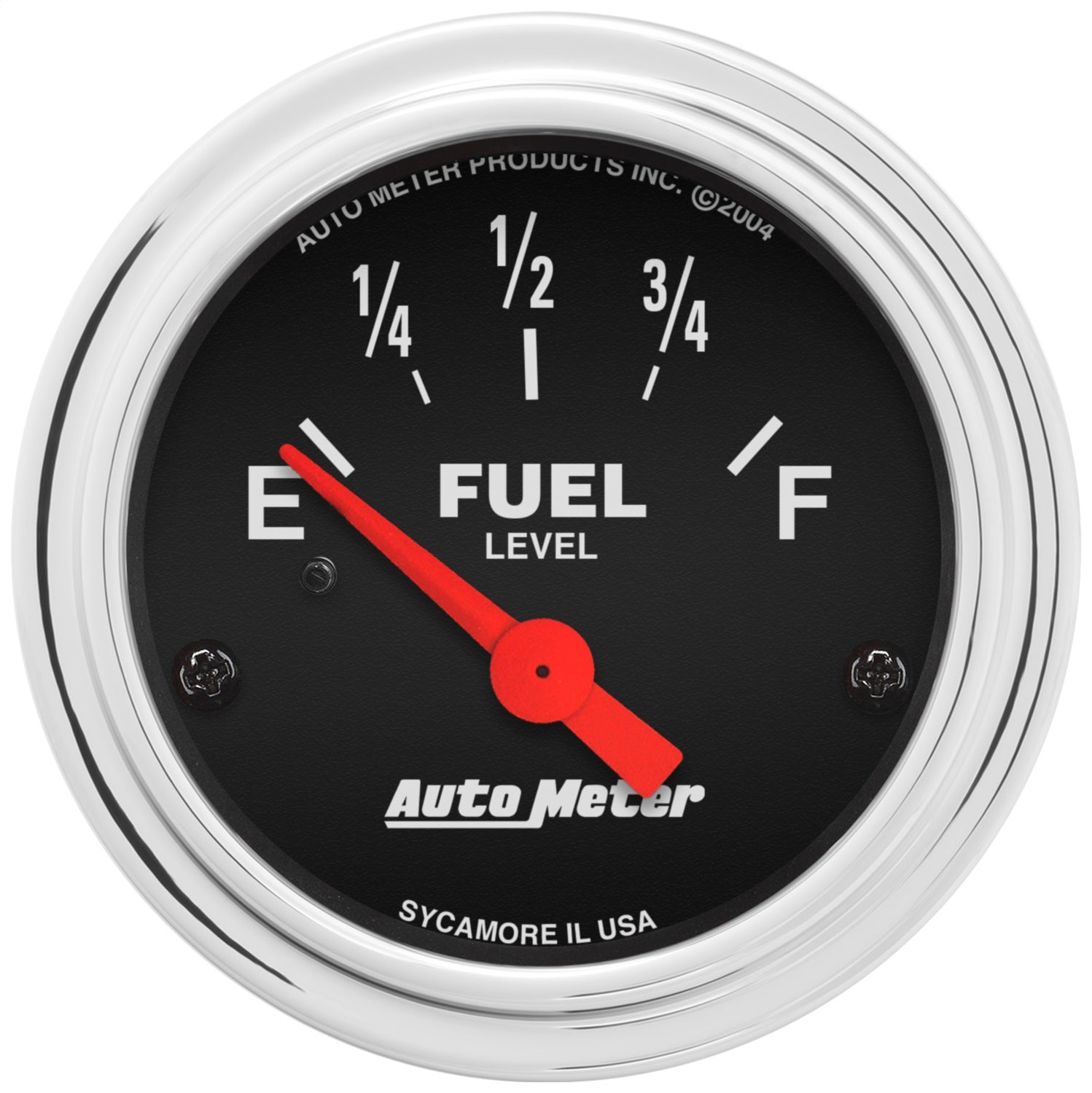 AutoMeter 2516 GAUGE; FUEL LEVEL; 2 1/16in.; 240OE TO 33OF; ELEC; TRADITIONAL CHROME AutoMeter 2516