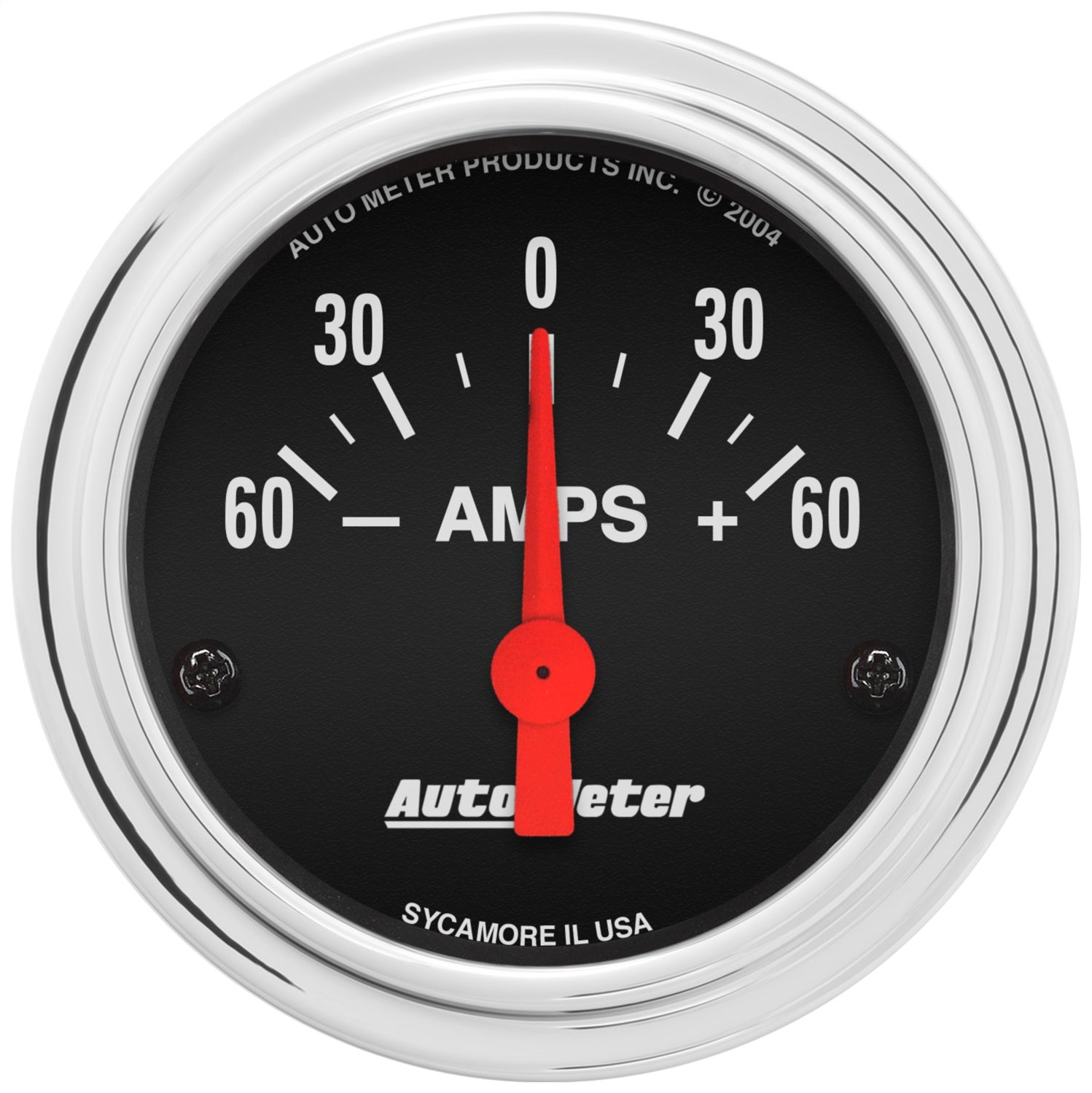 AutoMeter 2586 GAUGE; AMMETER; 2 1/16in.; 60A; ELECTRIC; TRADITIONAL CHROME AutoMeter 2586