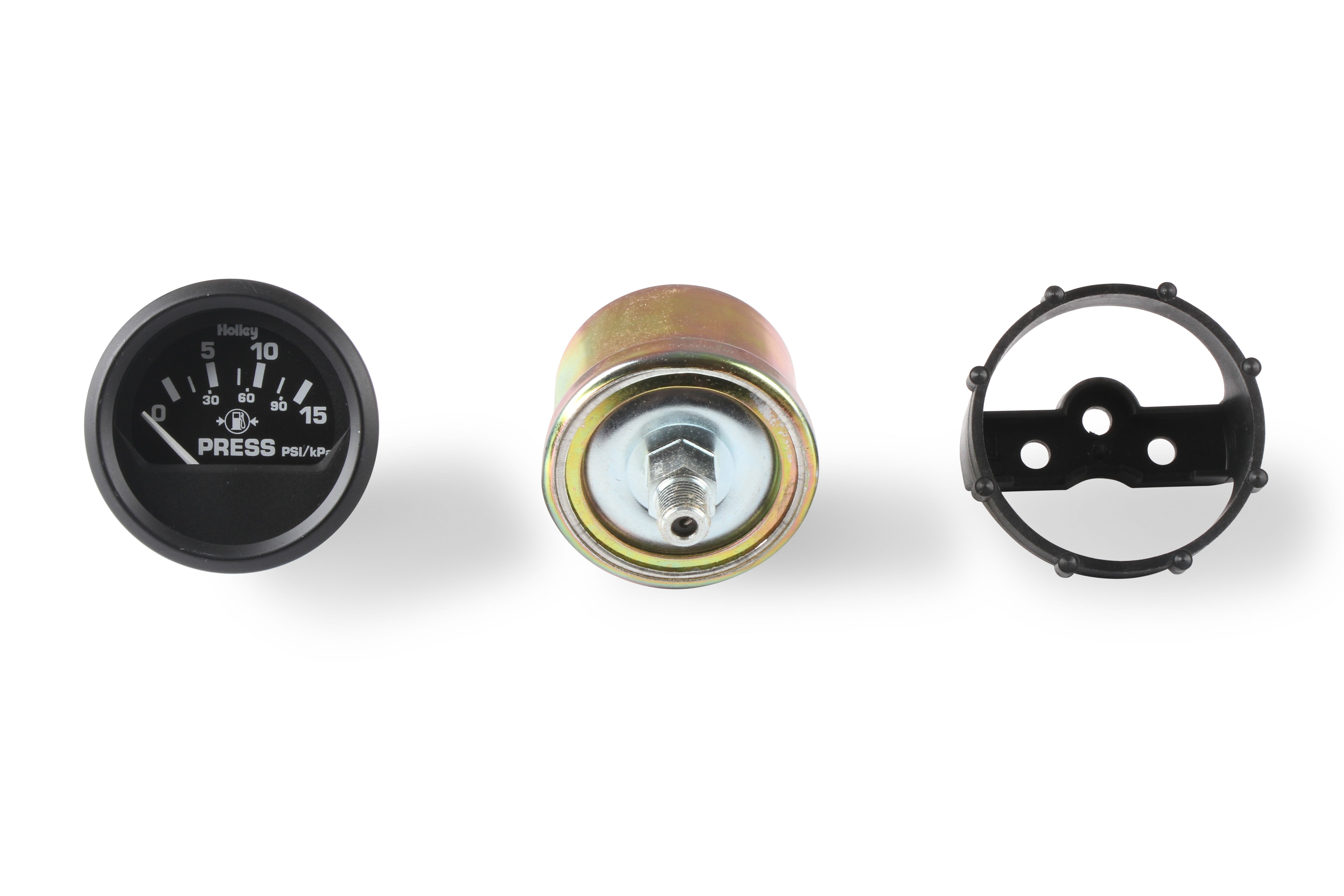 Holley 26-503 Electric Fuel Pressure Gauge; 0-15 psi; 1.5 in. Dia.; Holley 26-503