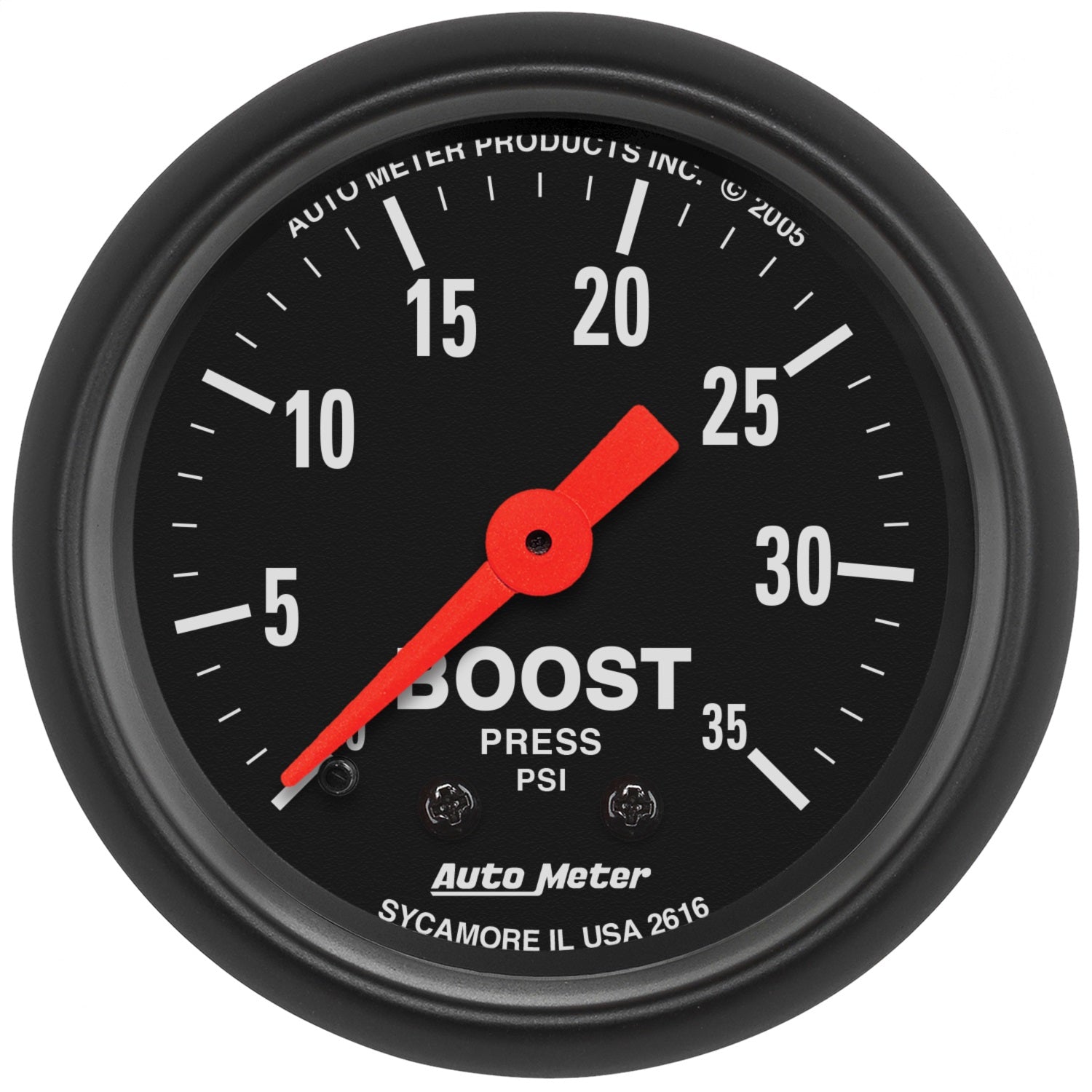 AutoMeter 2616 GAUGE; BOOST; 2 1/16in.; 35PSI; MECHANICAL; Z-SERIES AutoMeter 2616