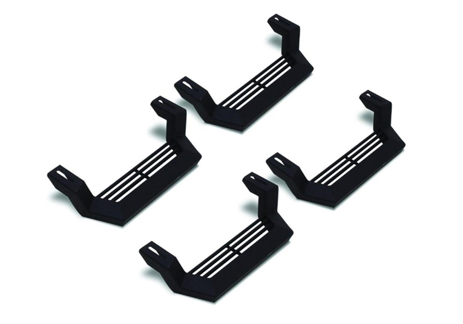 Rampage 26410034 Rock Rail Nerf Step; Black; Short Step; 4 pc.; Rampage 26410034