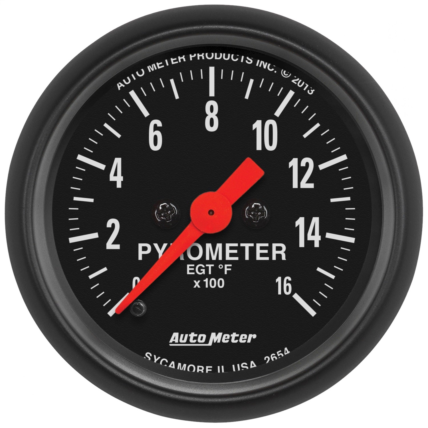 AutoMeter 2654 GAUGE; PYROMETER (EGT); 2 1/16in.; 1600deg.F; DIGITAL STEPPER MOTOR; Z-SERIES AutoMeter 2654