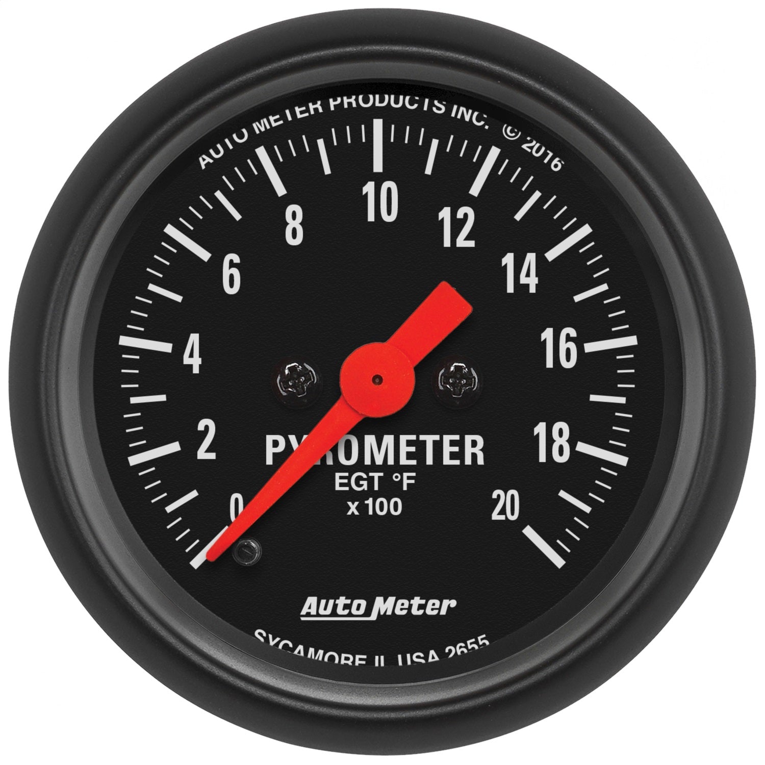 AutoMeter 2655 GAUGE; PYROMETER (EGT); 2 1/16in.; 2000deg.F; DIGITAL STEPPER MOTOR; Z-SERIES AutoMeter 2655