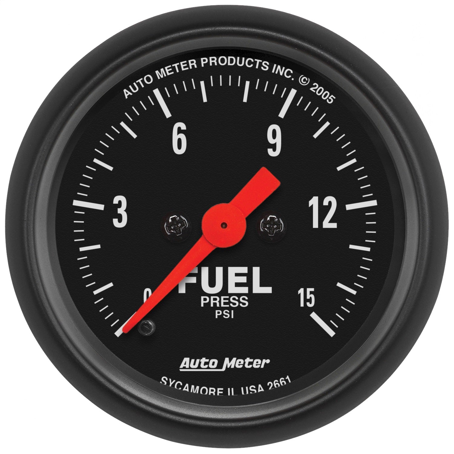 AutoMeter 2661 GAUGE; FUEL PRESSURE; 2 1/16in.; 15PSI; DIGITAL STEPPER MOTOR; Z-SERIES AutoMeter 2661